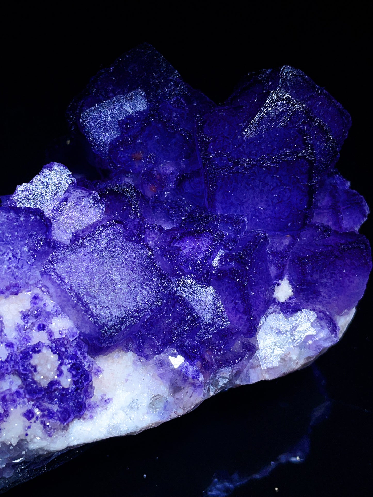 Guizhou China purple fluorite specimen
