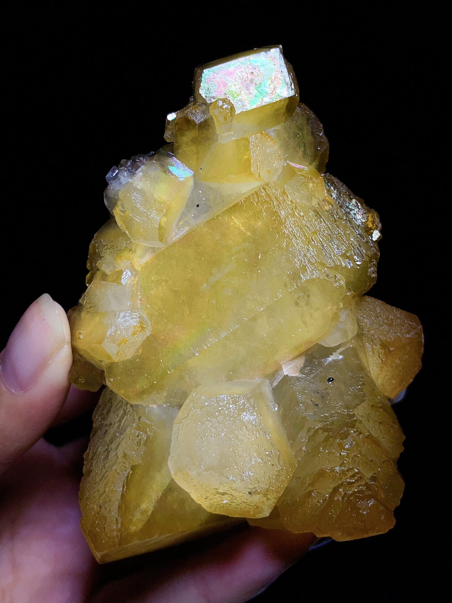 yellow calcite specimen from Guangxi China