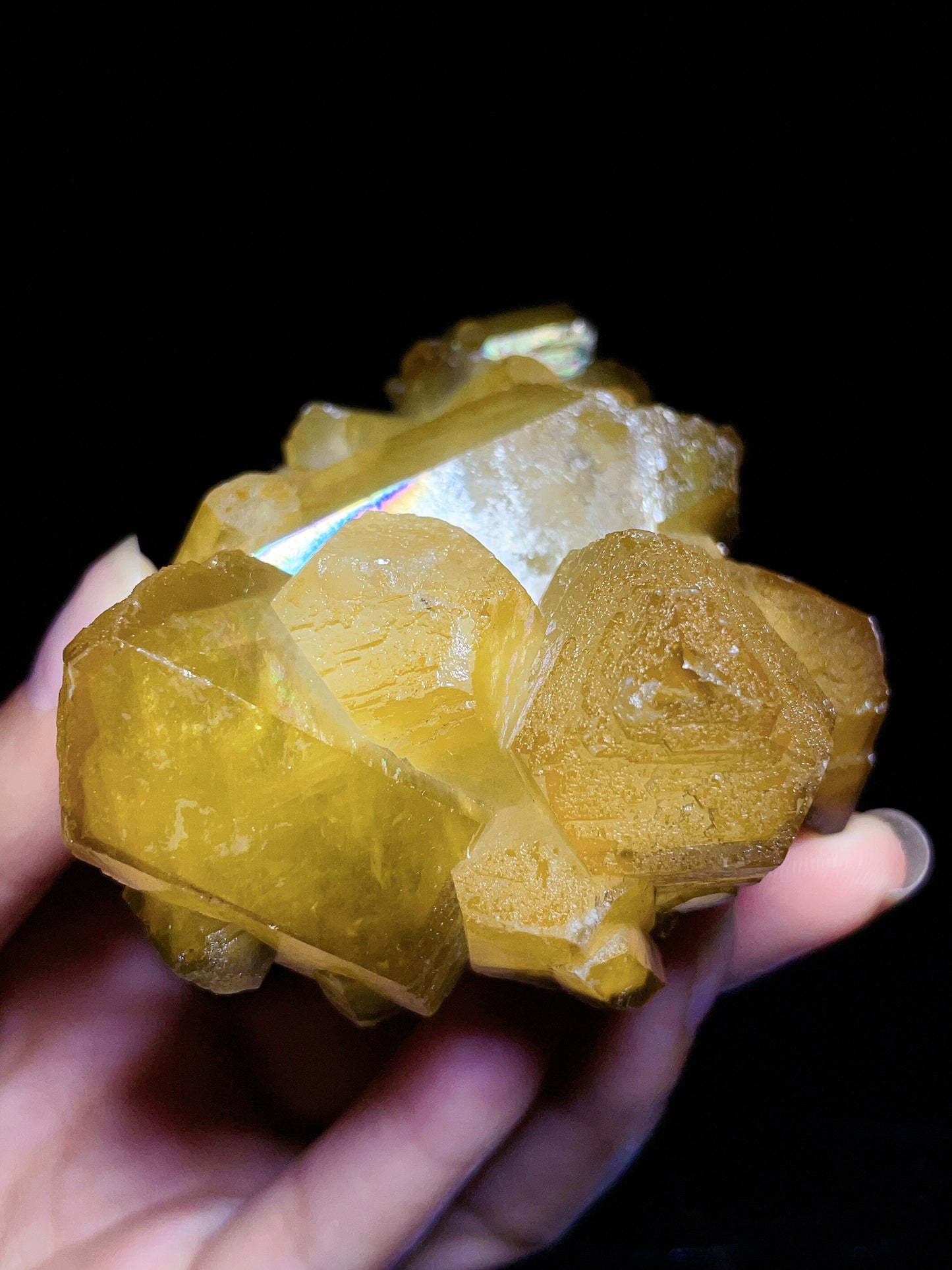 yellow calcite specimen from Guangxi China