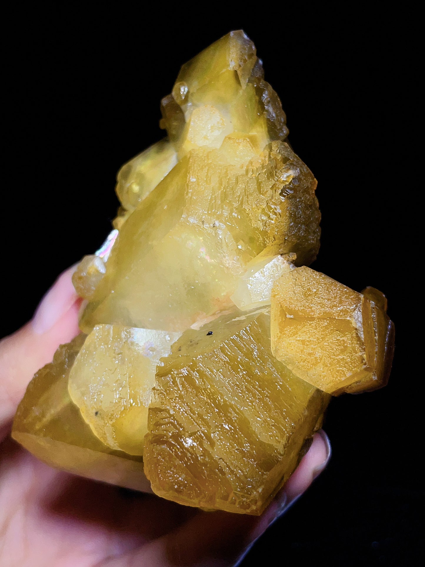 yellow calcite specimen from Guangxi China