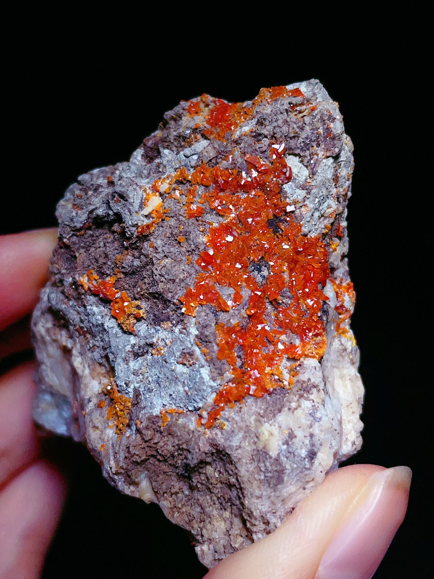 authentic wulfenite specimen from Sichuan China