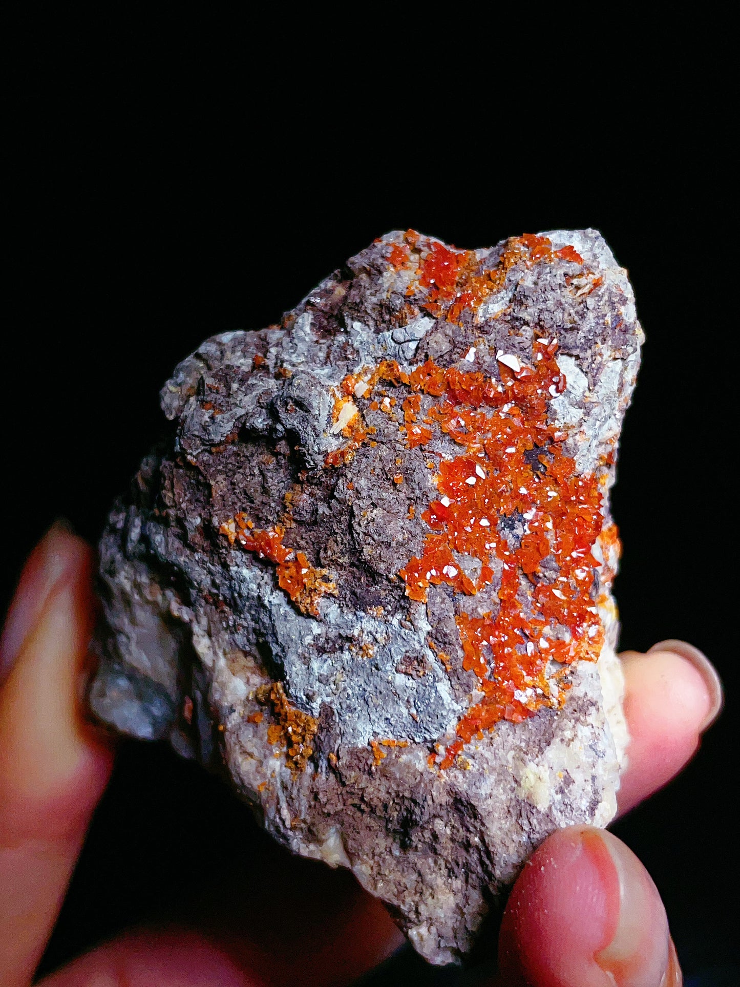authentic wulfenite specimen from Sichuan China