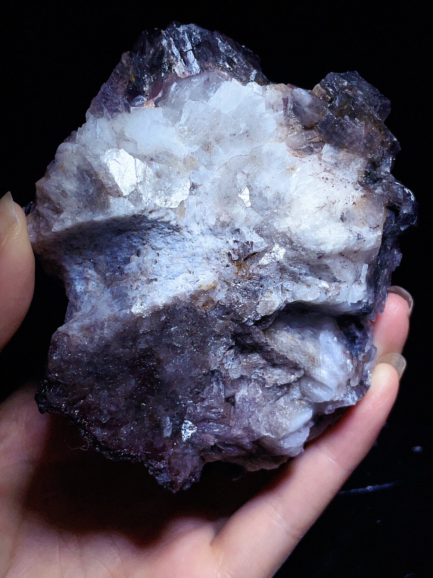 black calcite specimen from Hunan China
