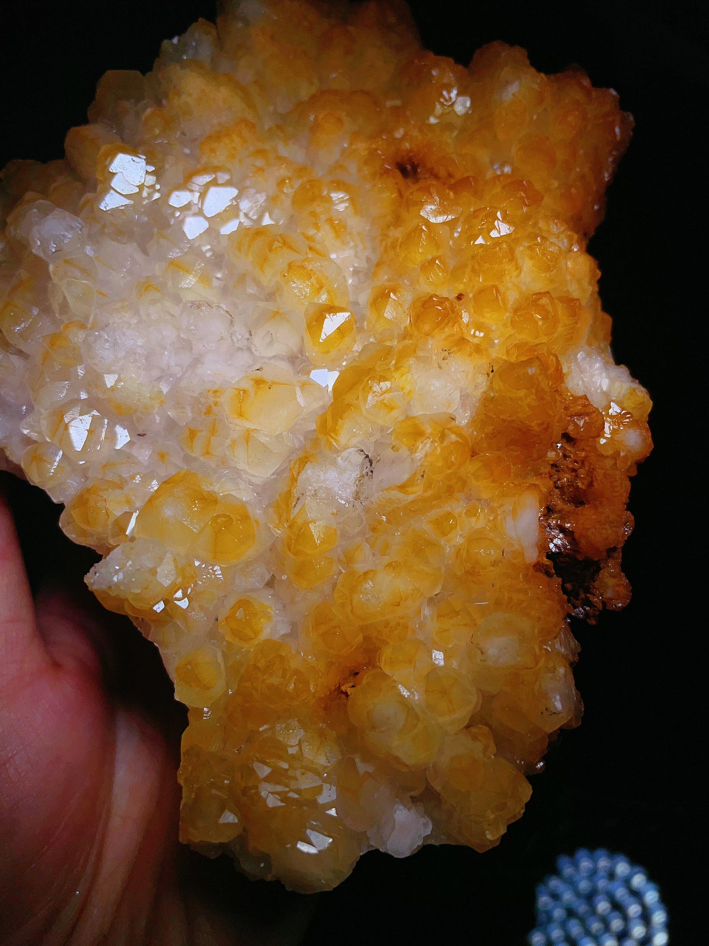 golden calcite specimen from Hunan China