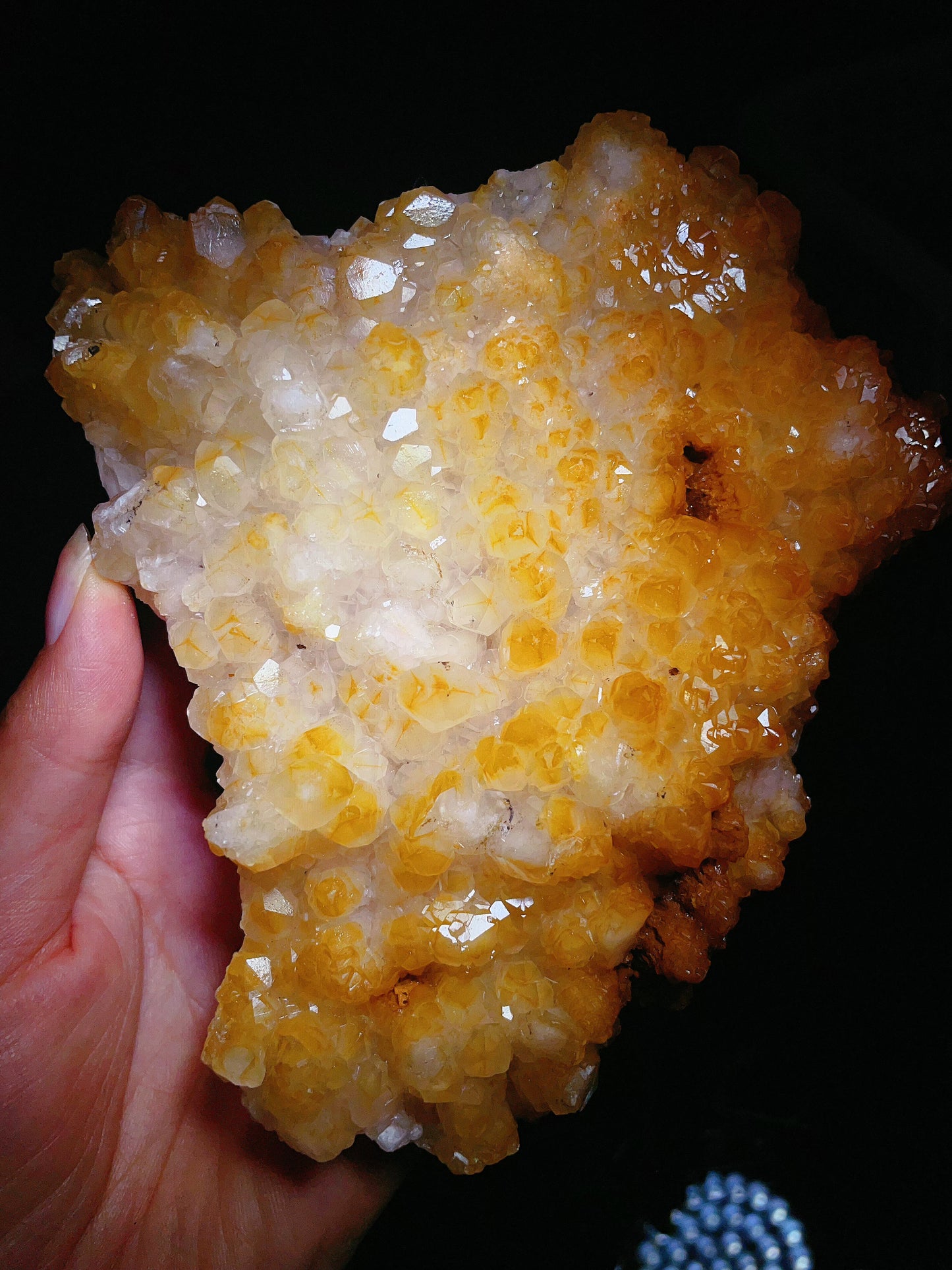 golden calcite specimen from Hunan China