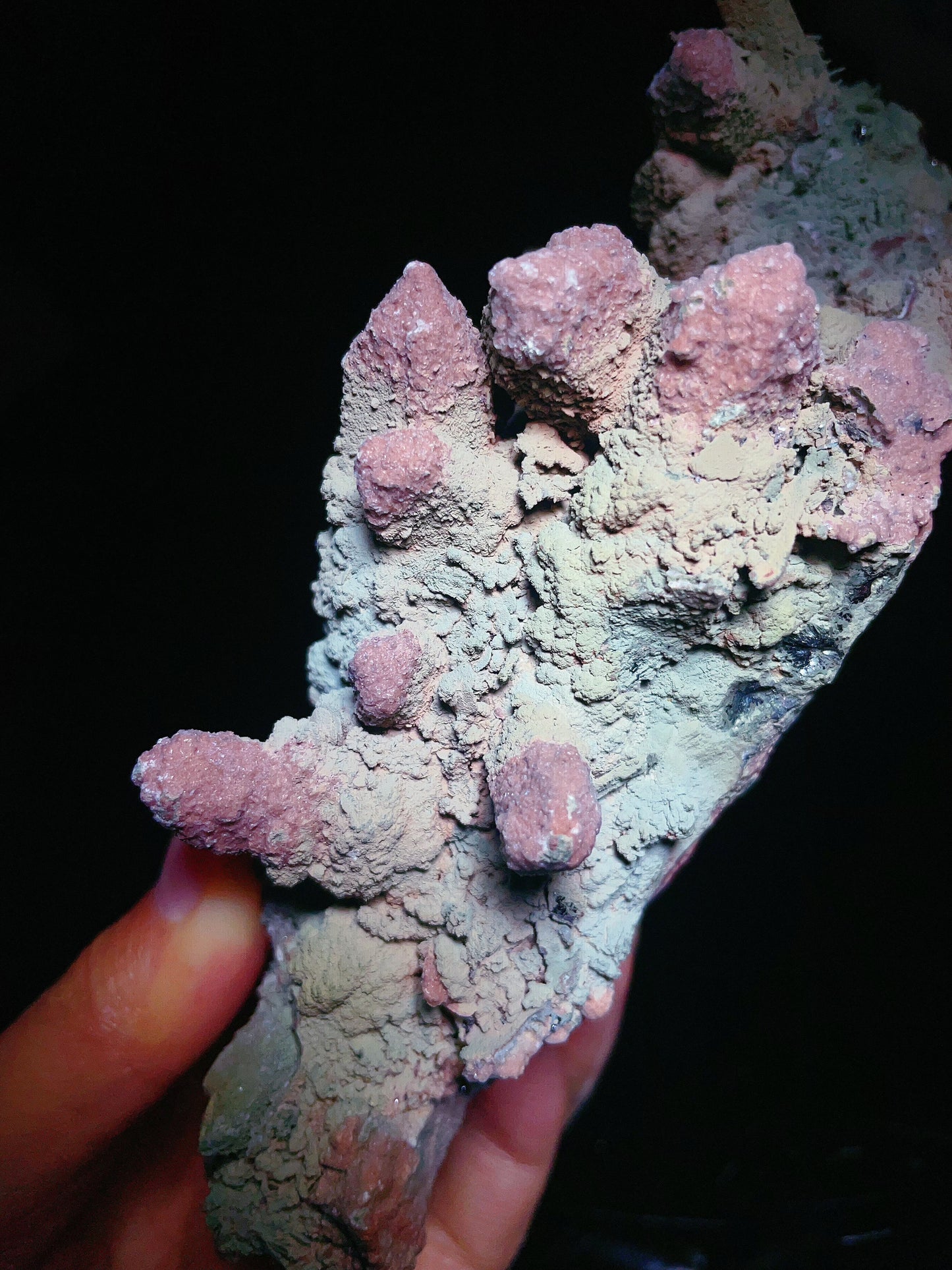 calcite with quartz specimen from Inner Mongolia