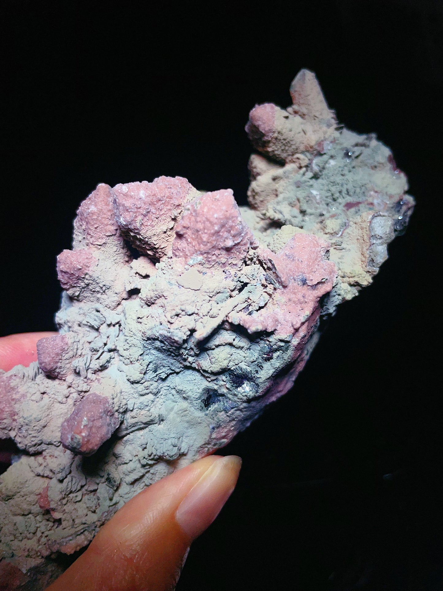 calcite with quartz specimen from Inner Mongolia