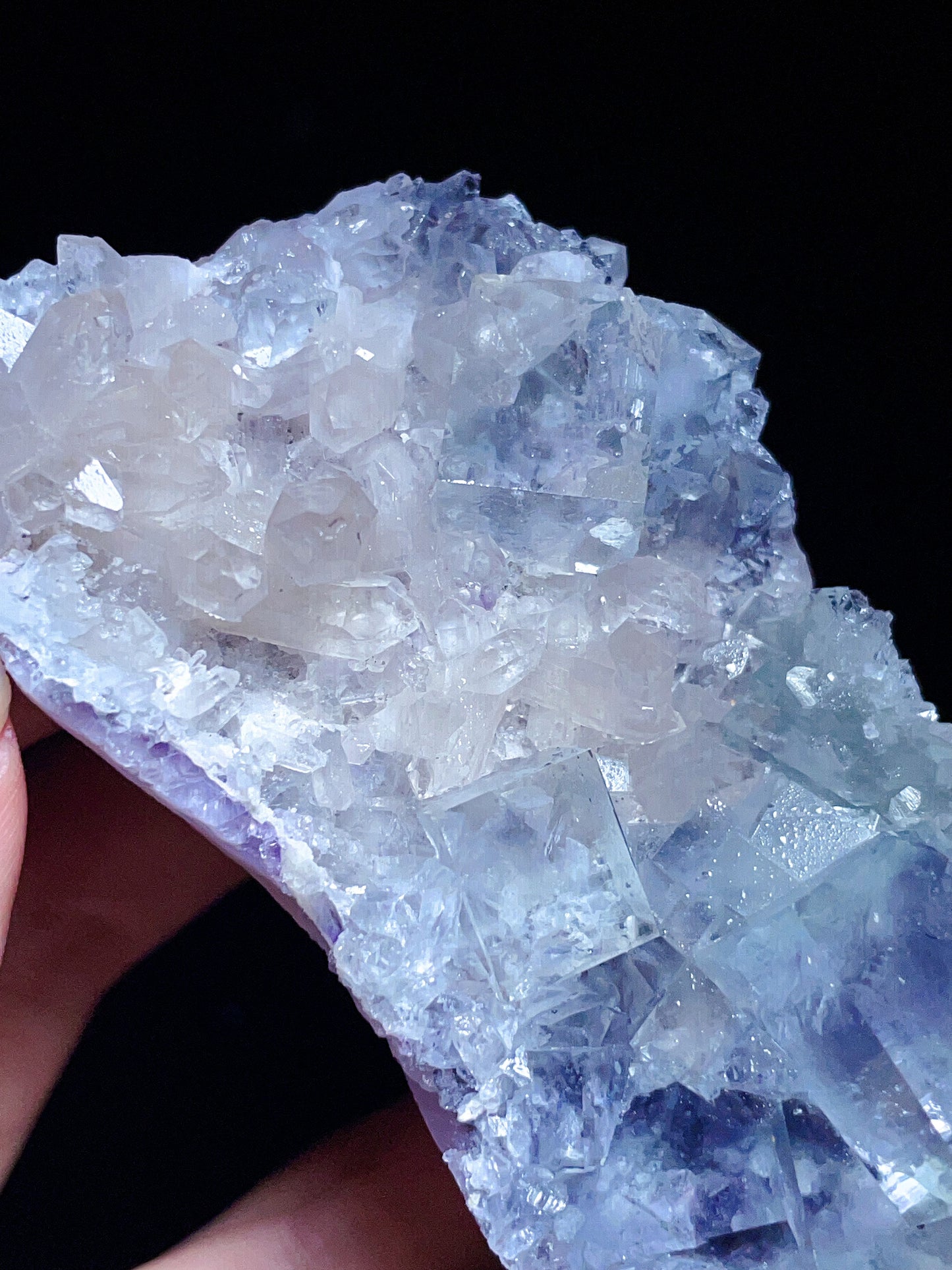 cube fluorite with quartz specimen from Zhejiang China