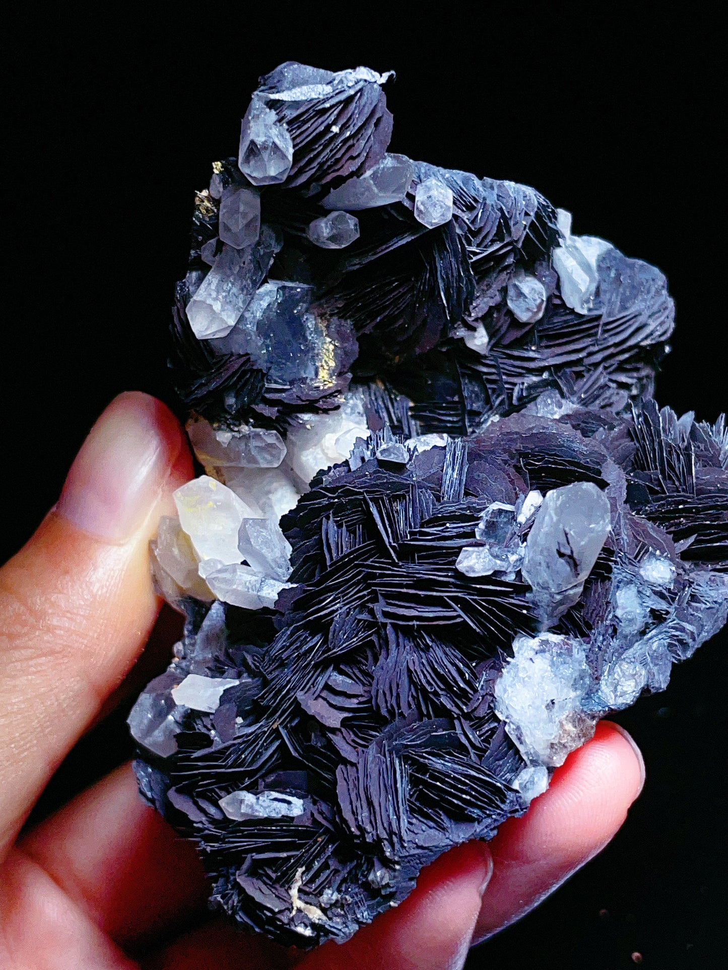 specularite with quartz specimen from Jiangxi China