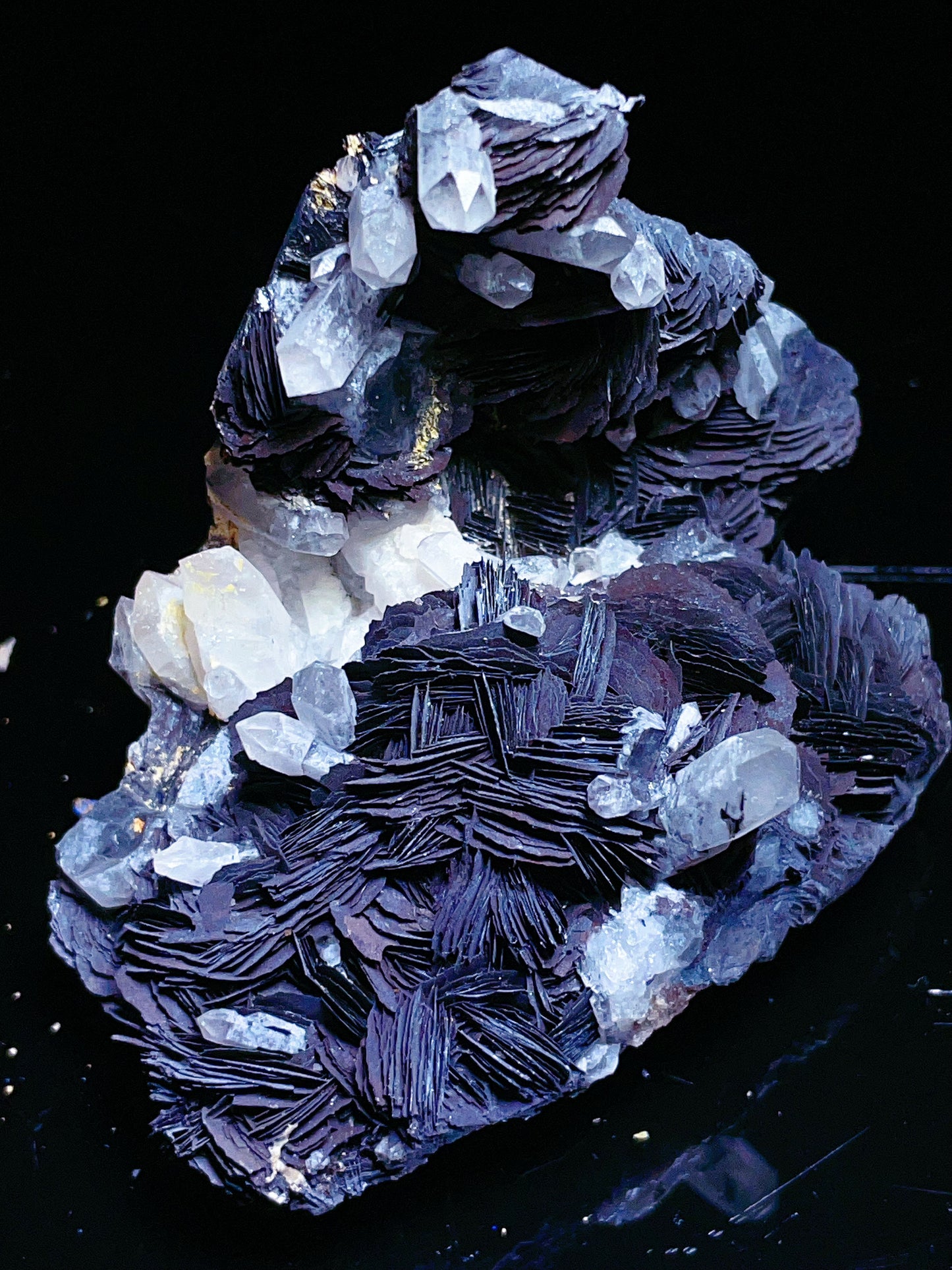 specularite with quartz specimen from Jiangxi China