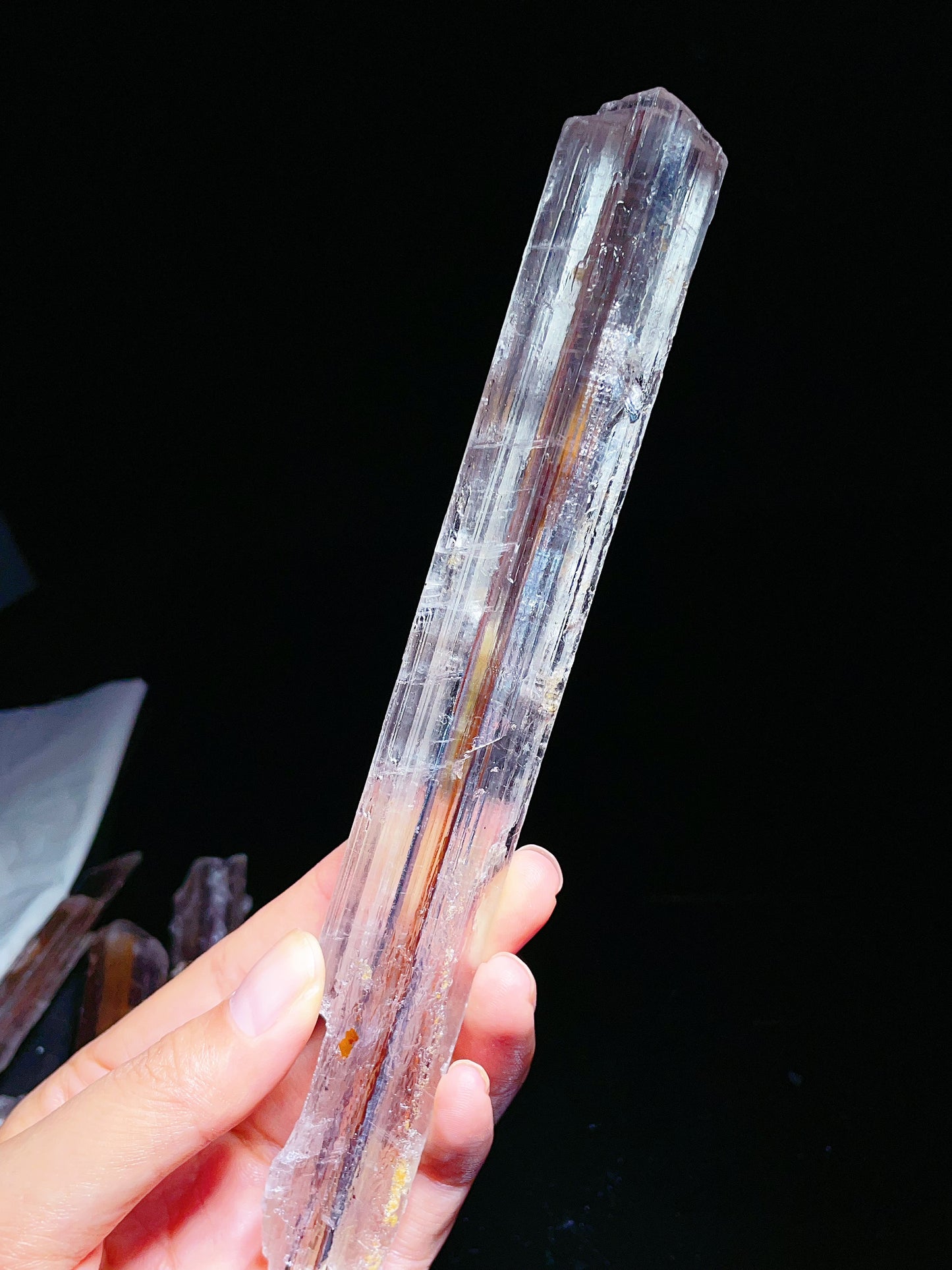 stibnite with selenite from Guizhou, China