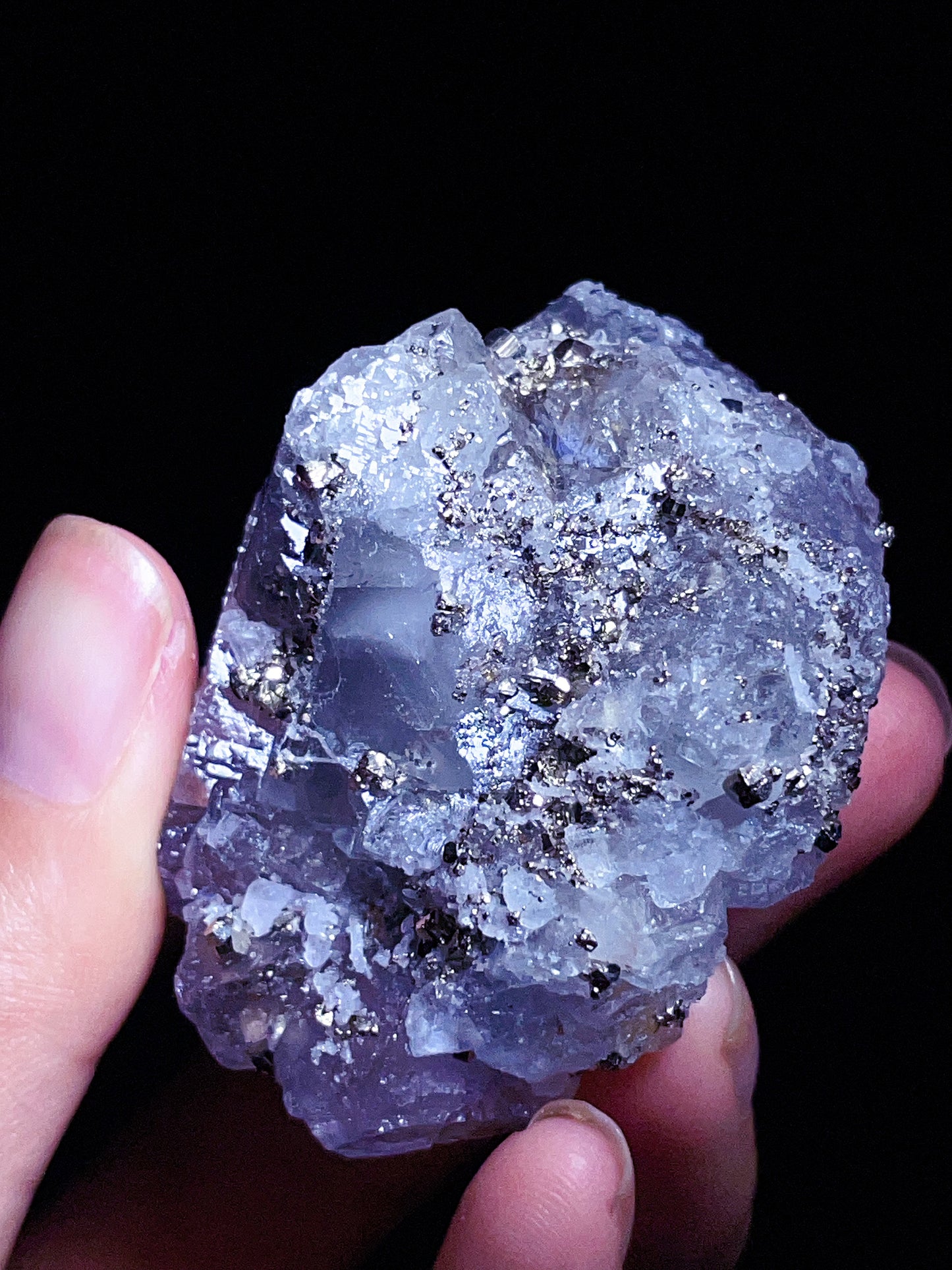 fluorite with pyrite specimen from Burma