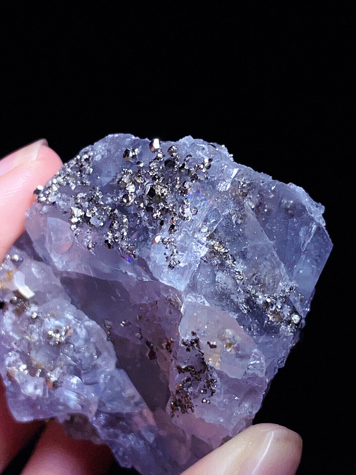 fluorite with pyrite specimen from Burma