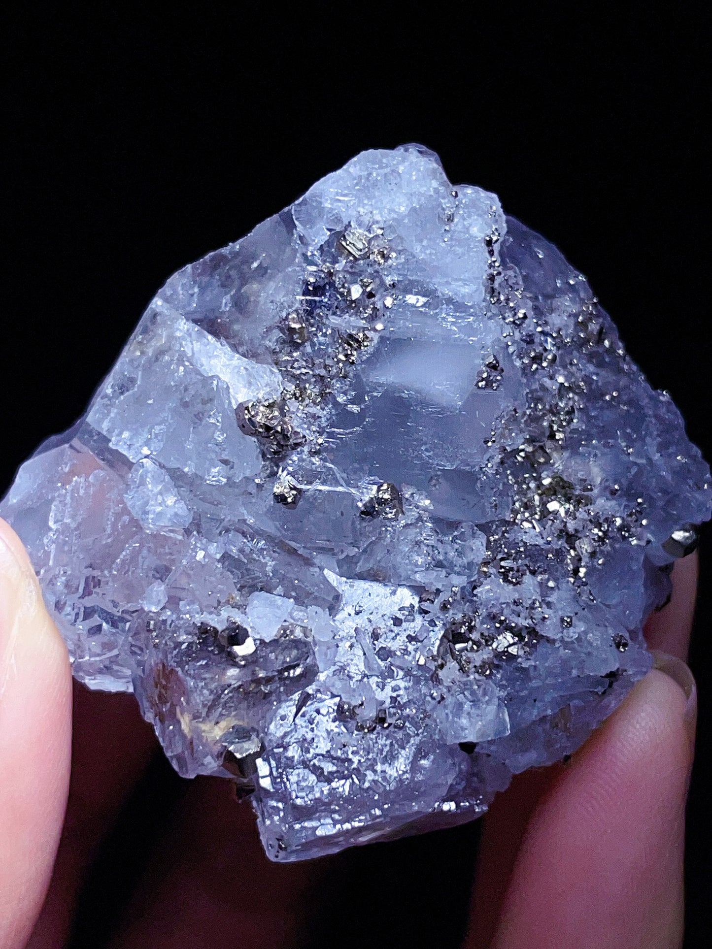 fluorite with pyrite specimen from Burma
