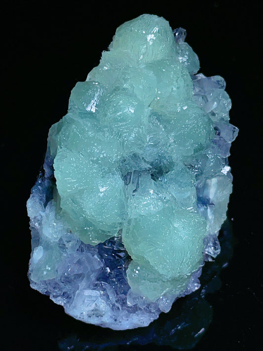 Prehnite with quartz Specimen, Jinkouhe, Leshan, Sichuan Province, China