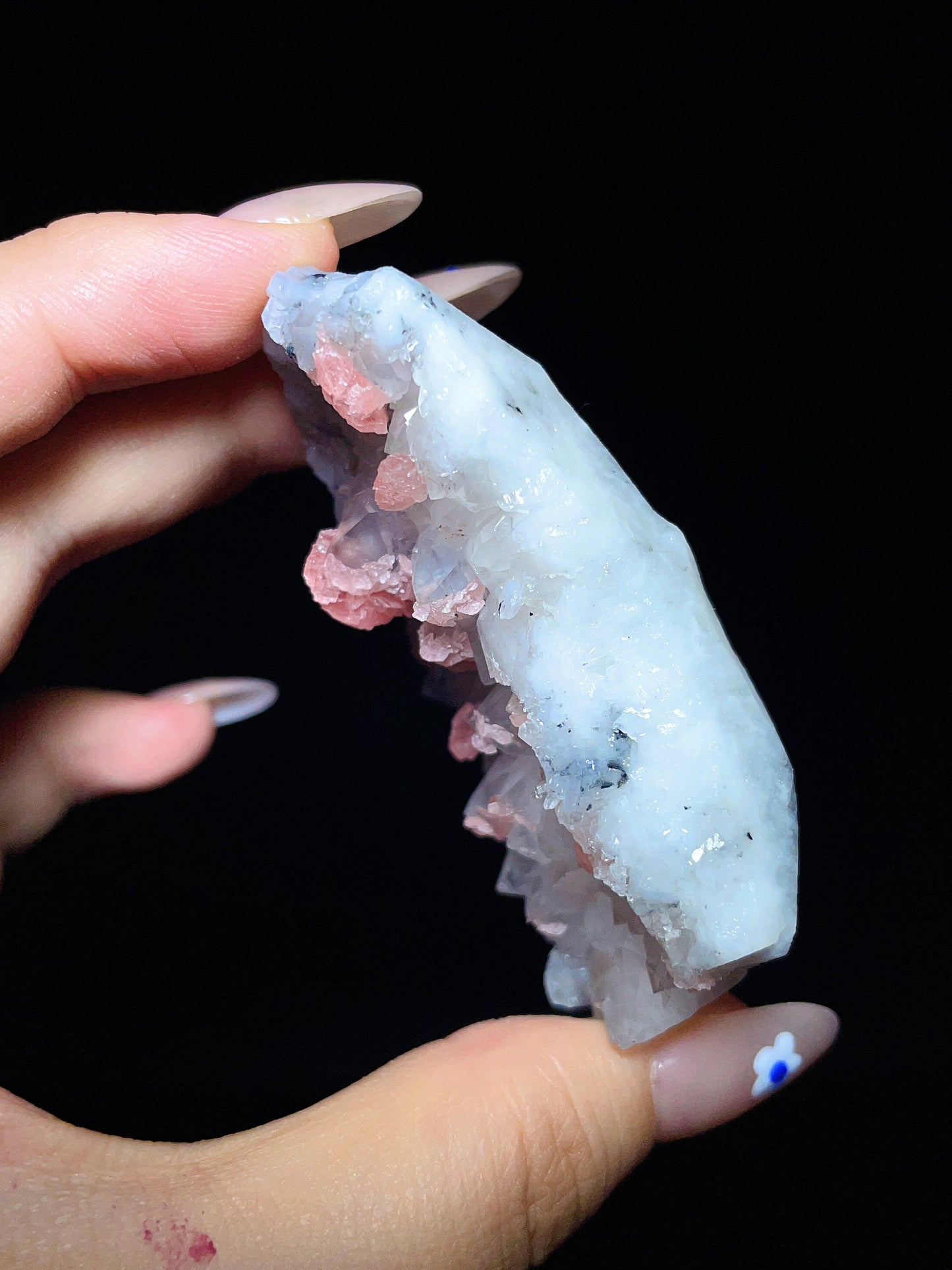 Fluorite with Quartz & Rhodochrosite specimen