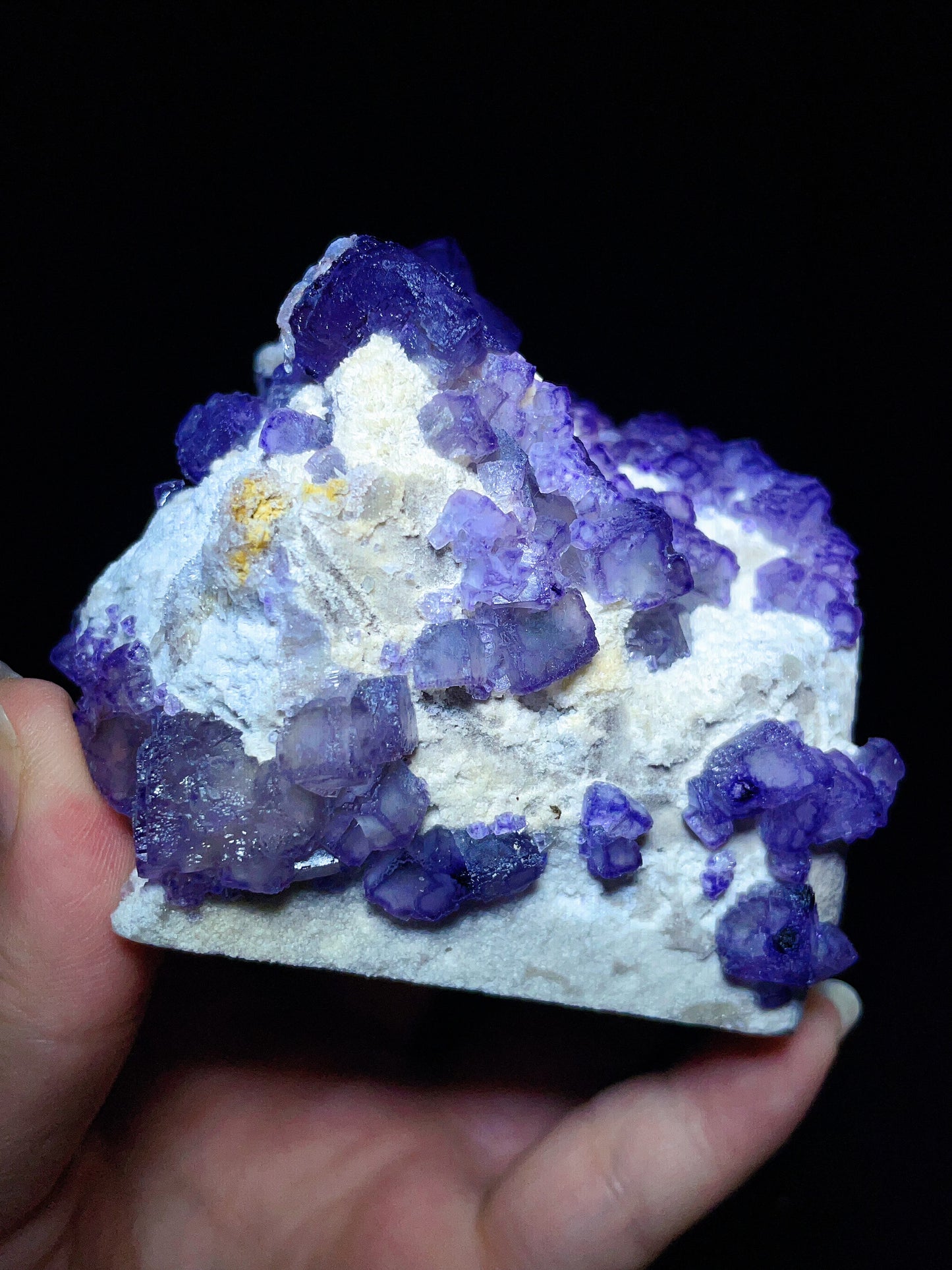 Purple Edge Fluorite from Guizhou, China