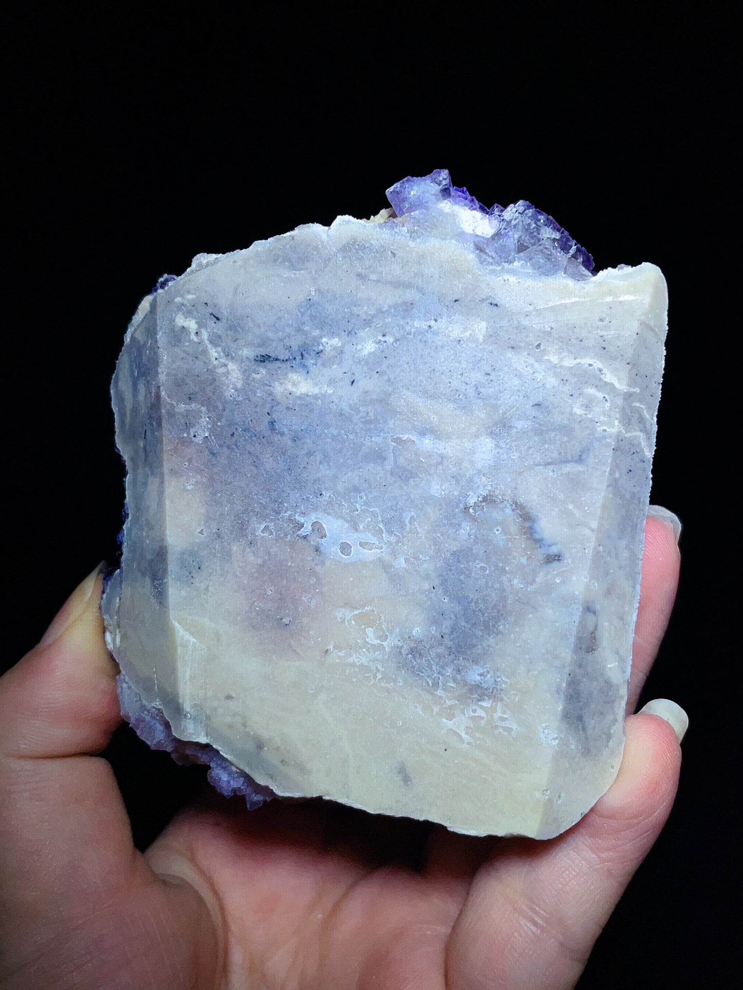 Purple Edge Fluorite from Guizhou, China