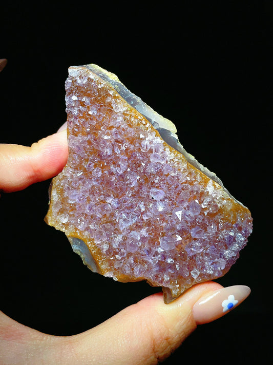 Natural Amethyst Cluster Slice from Brazil