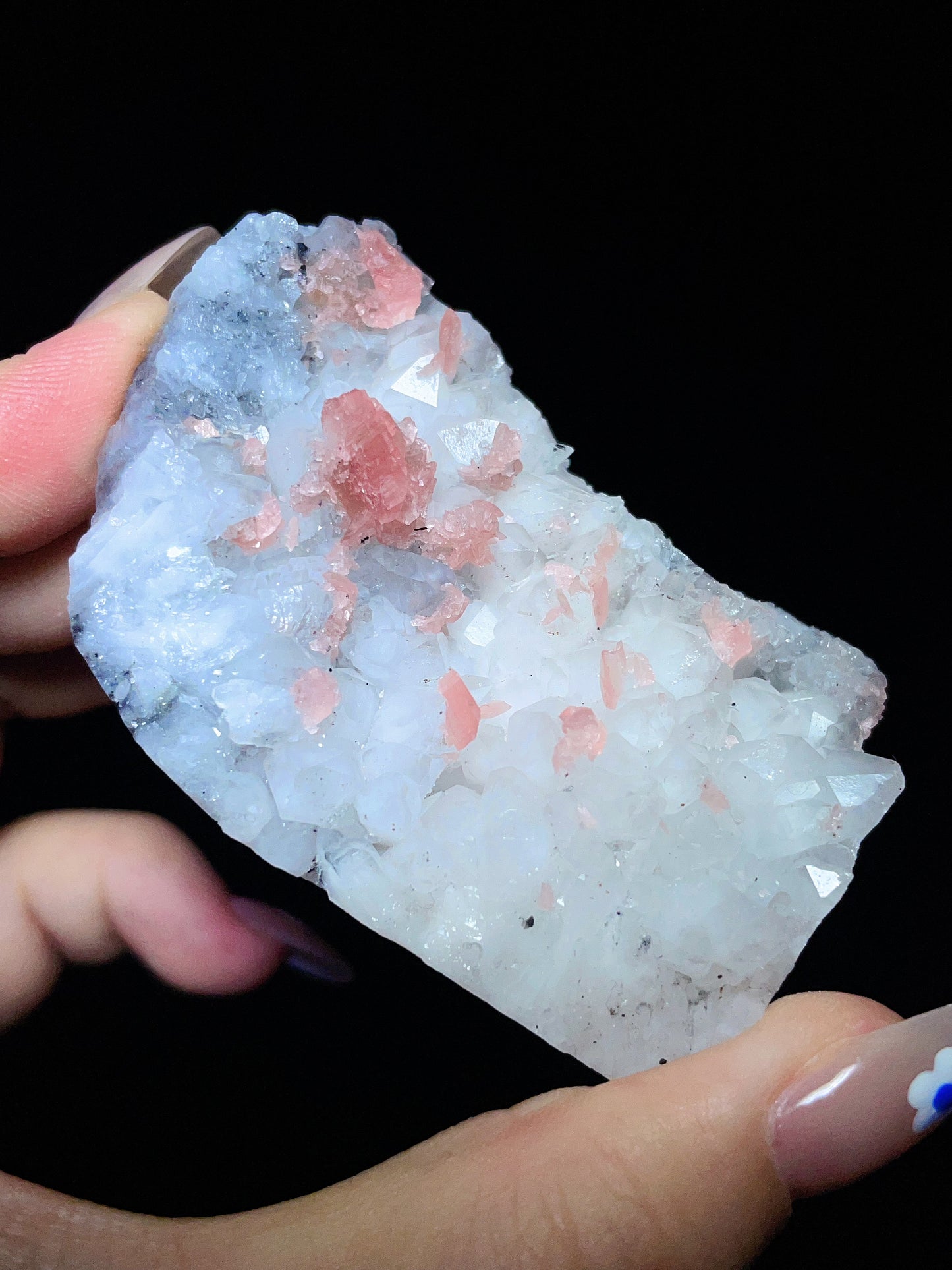 Fluorite with Quartz & Rhodochrosite specimen