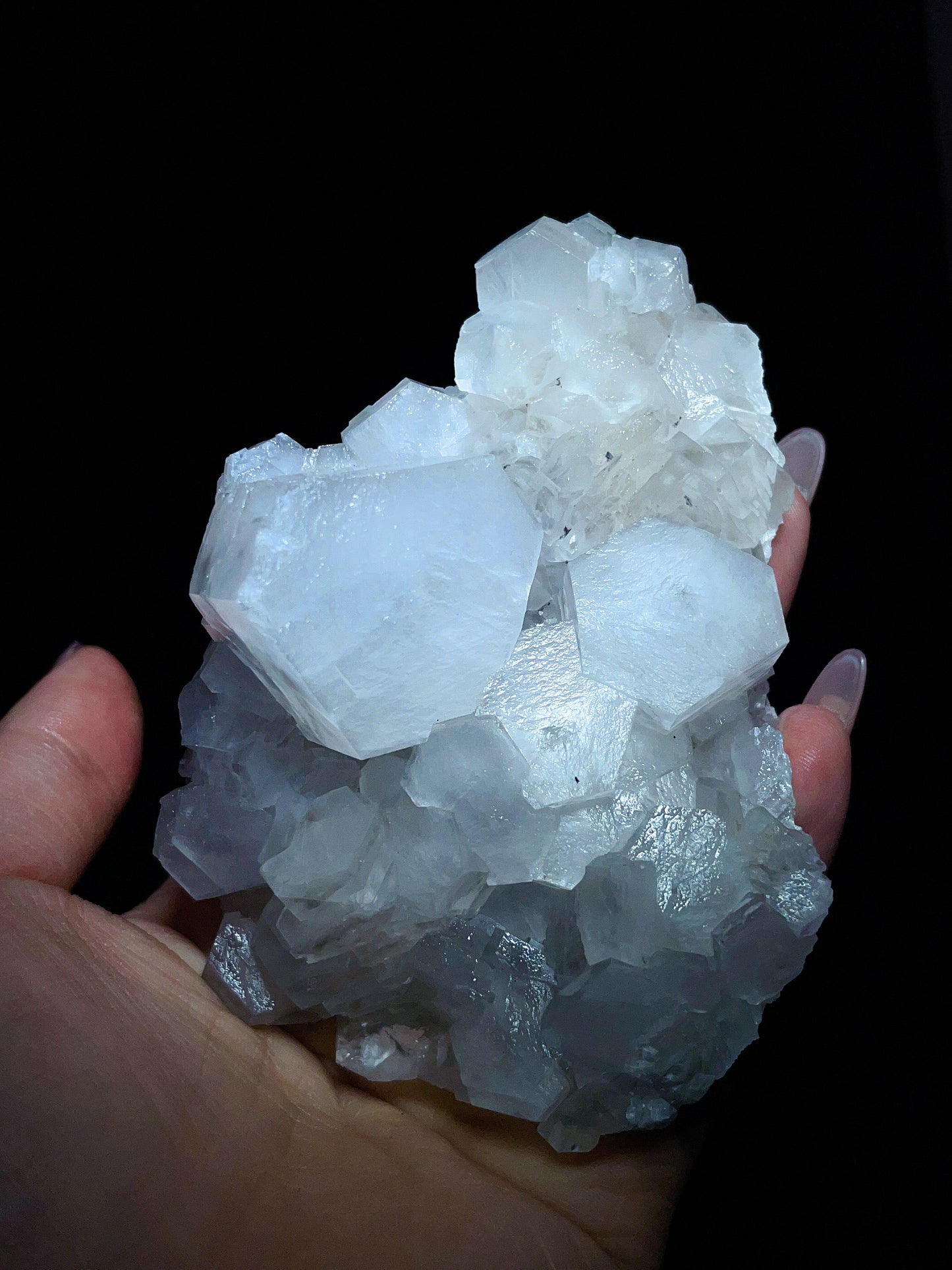 Calcite & Quartz intergrowth specimen from Fujian, China.