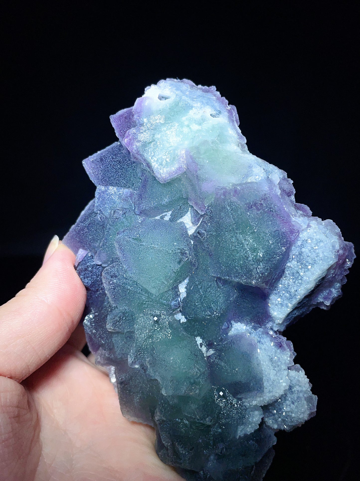 Fujian octahedral fluorite specimen