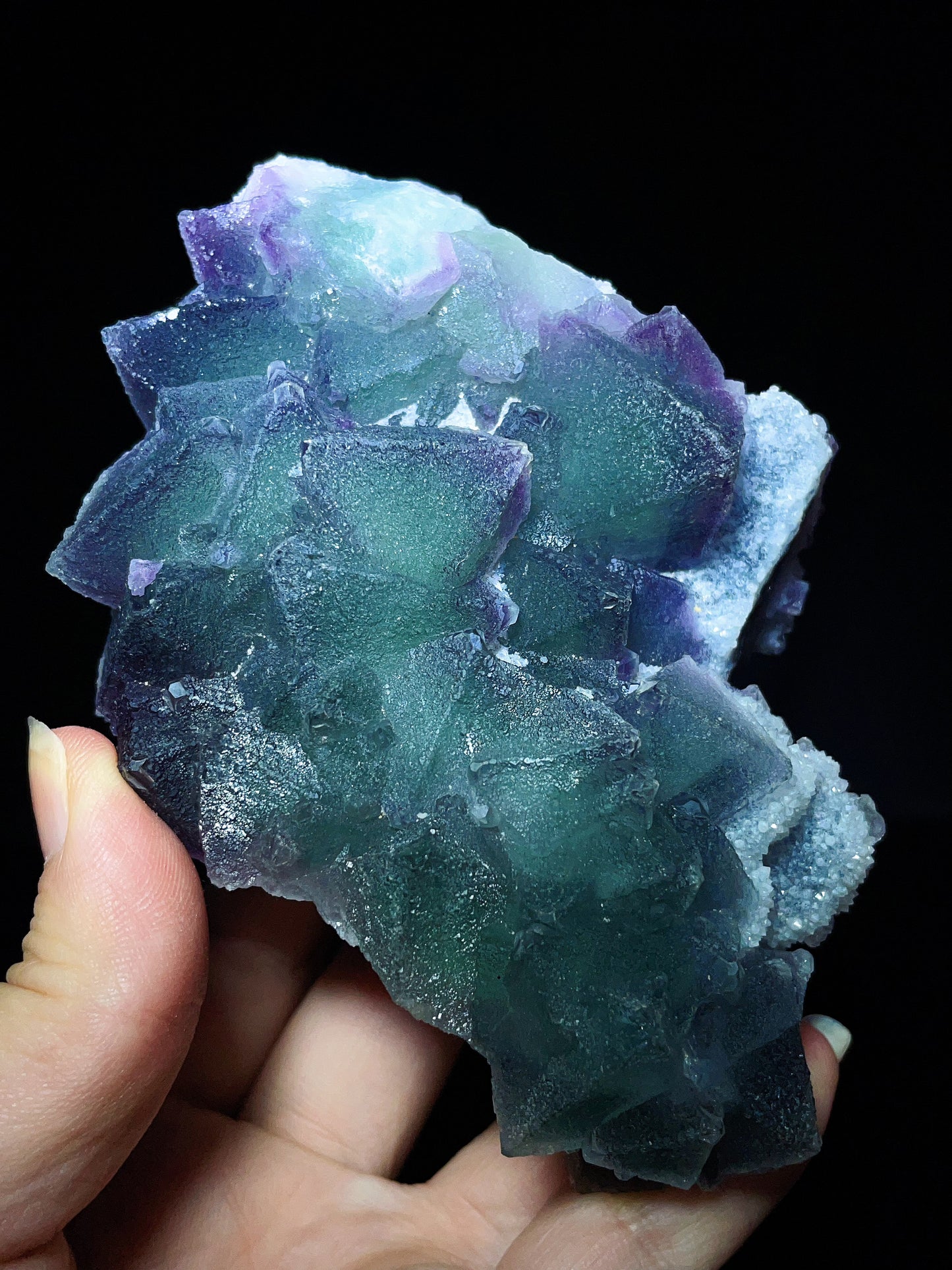 Fujian octahedral fluorite specimen