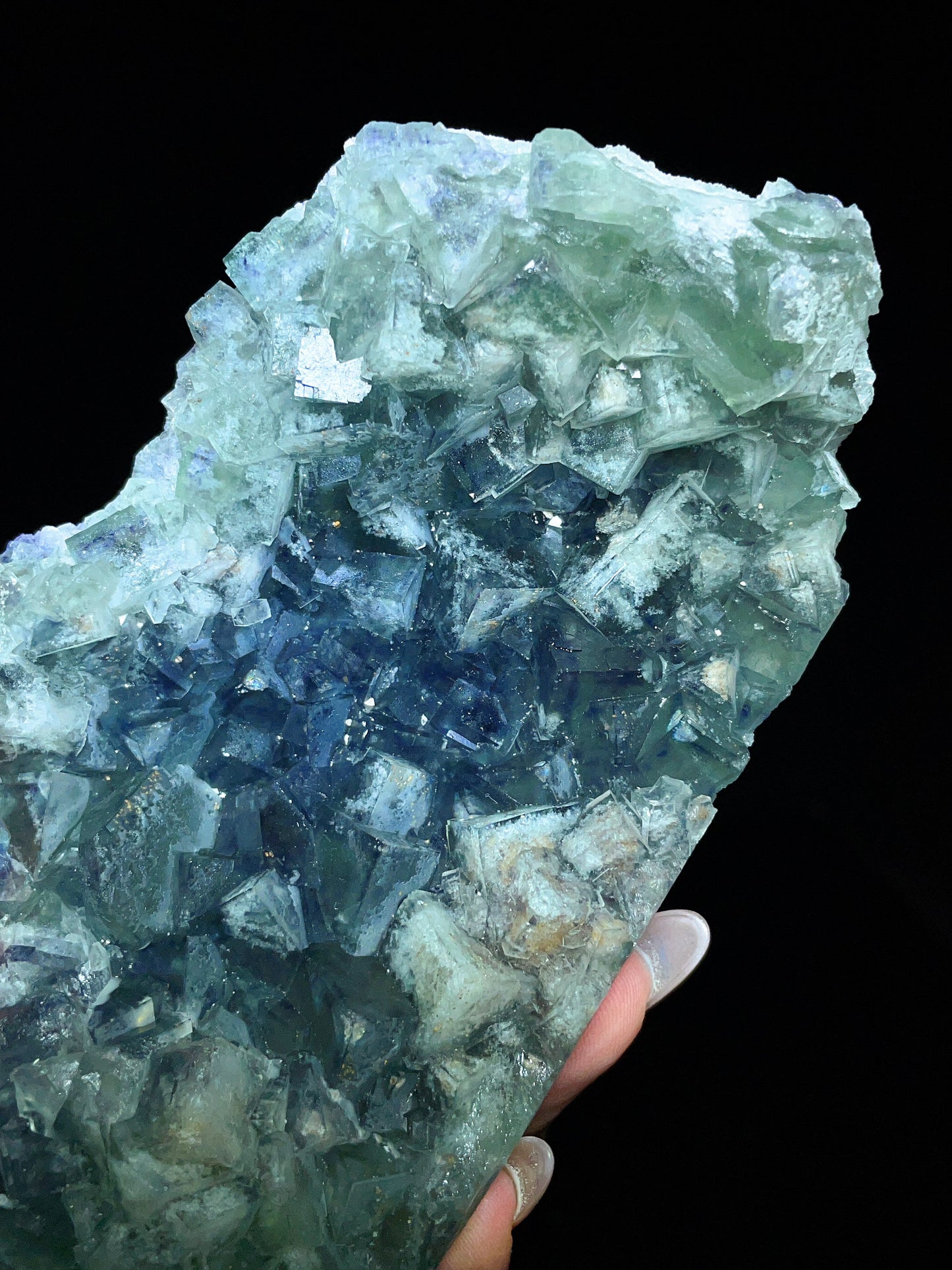 Green Fluorite Cluster from Ruyuan, Shaoguan, Guangdong Province, China