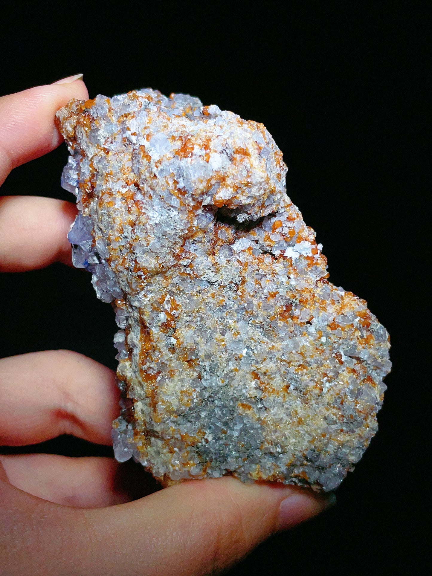 Spessartine Garnet with Fluorite & Calcite from Tian Shan Mine, Longyan, Fujian, China