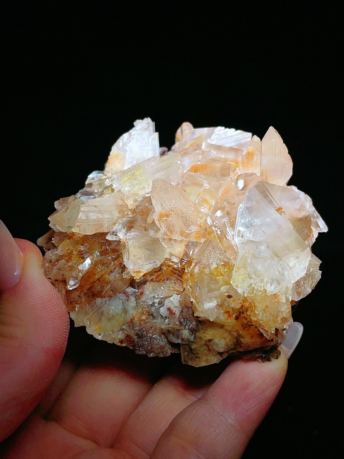 Selenite cluster from Dachang Antimony Mine in Qinglong County, Guizhou China