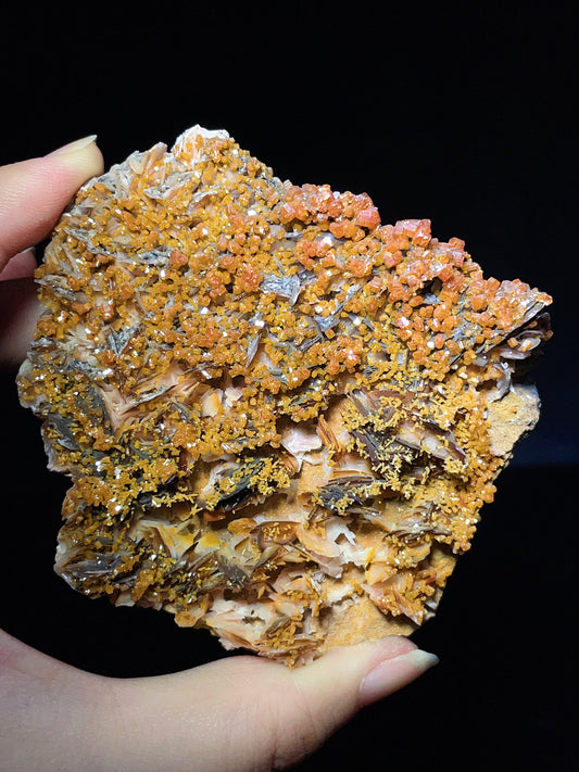 Vanadinite from Mibladen, Morocco.