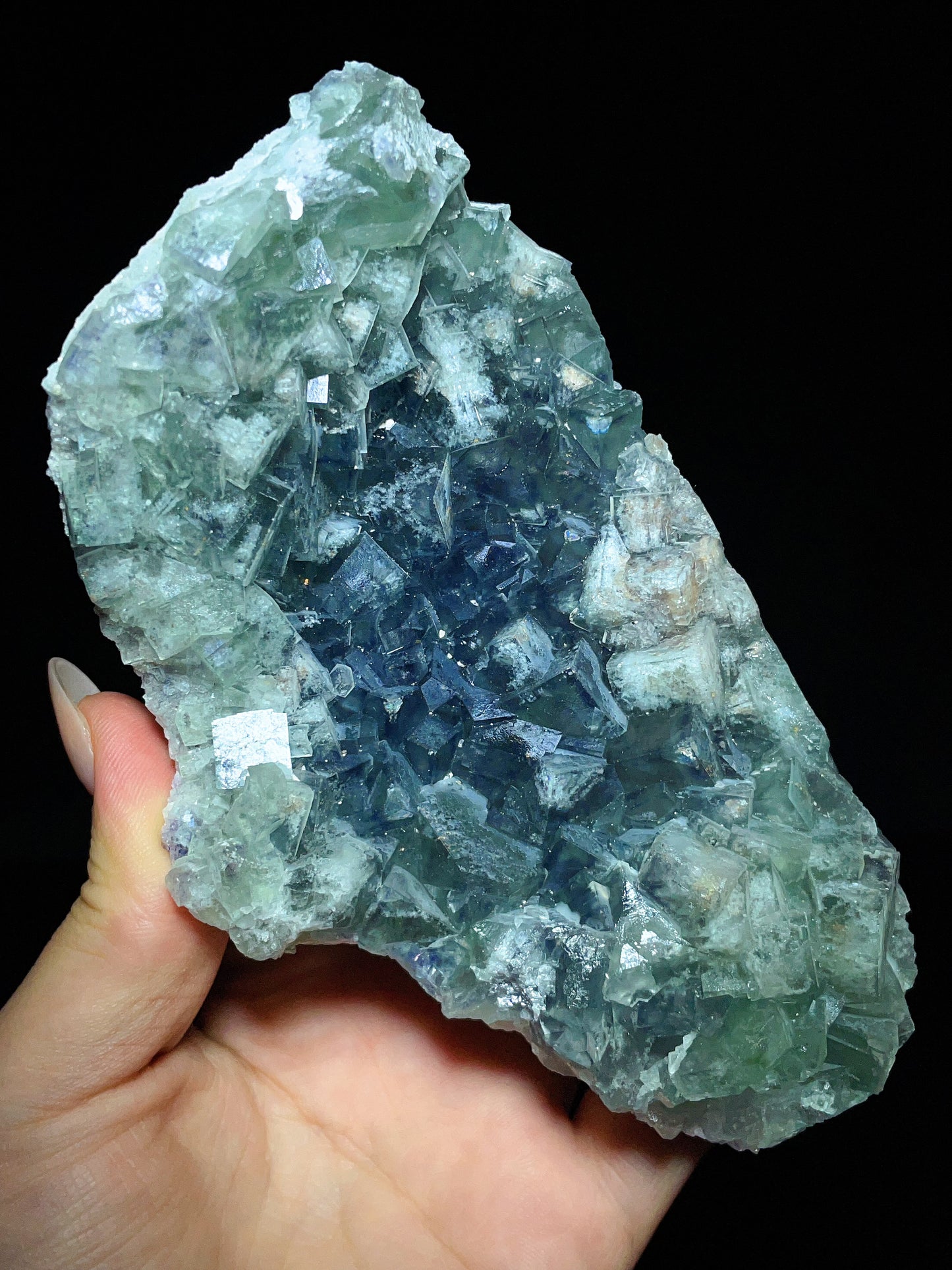 Green Fluorite Cluster from Ruyuan, Shaoguan, Guangdong Province, China
