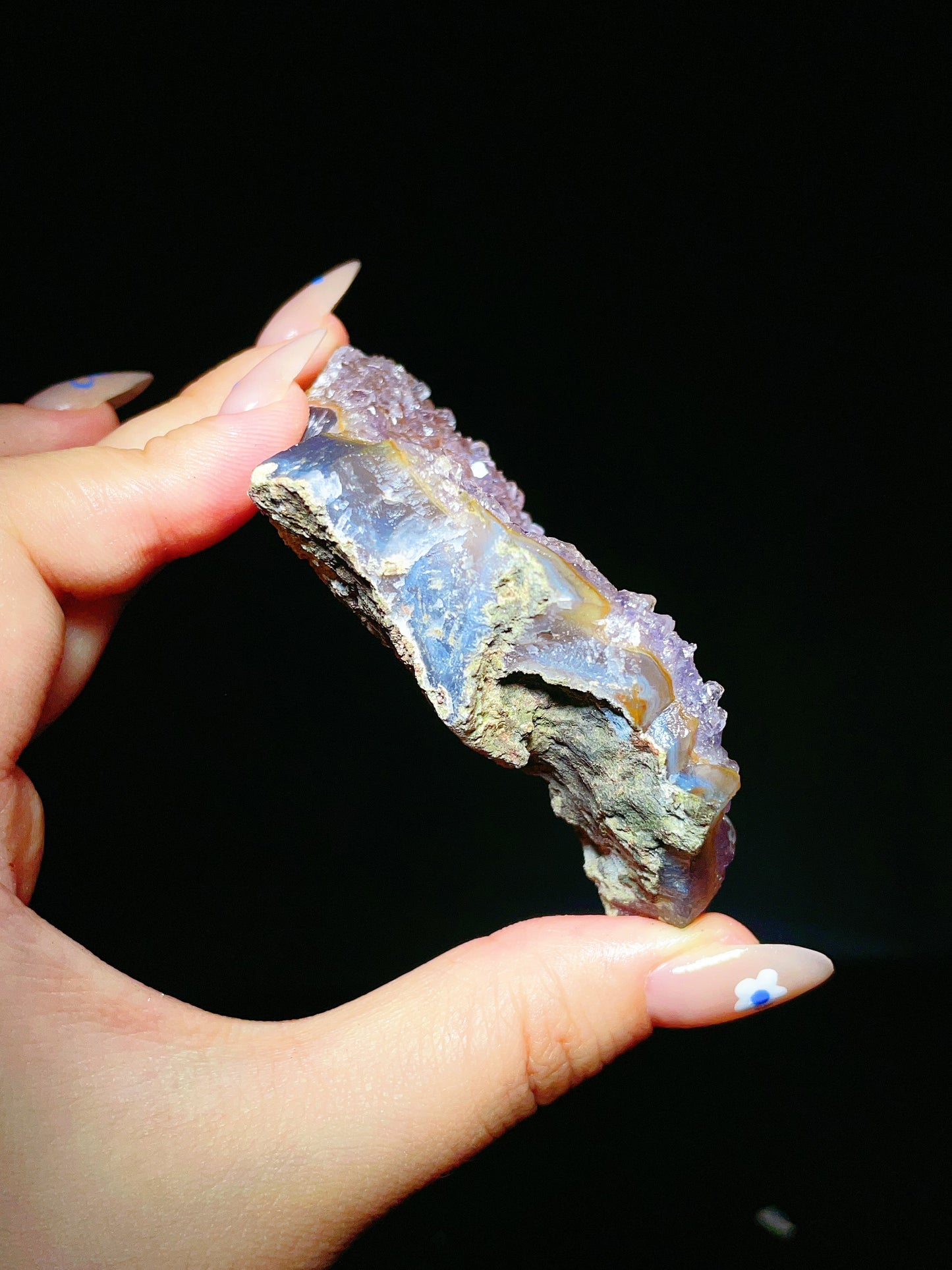 Natural Amethyst Cluster Slice from Brazil