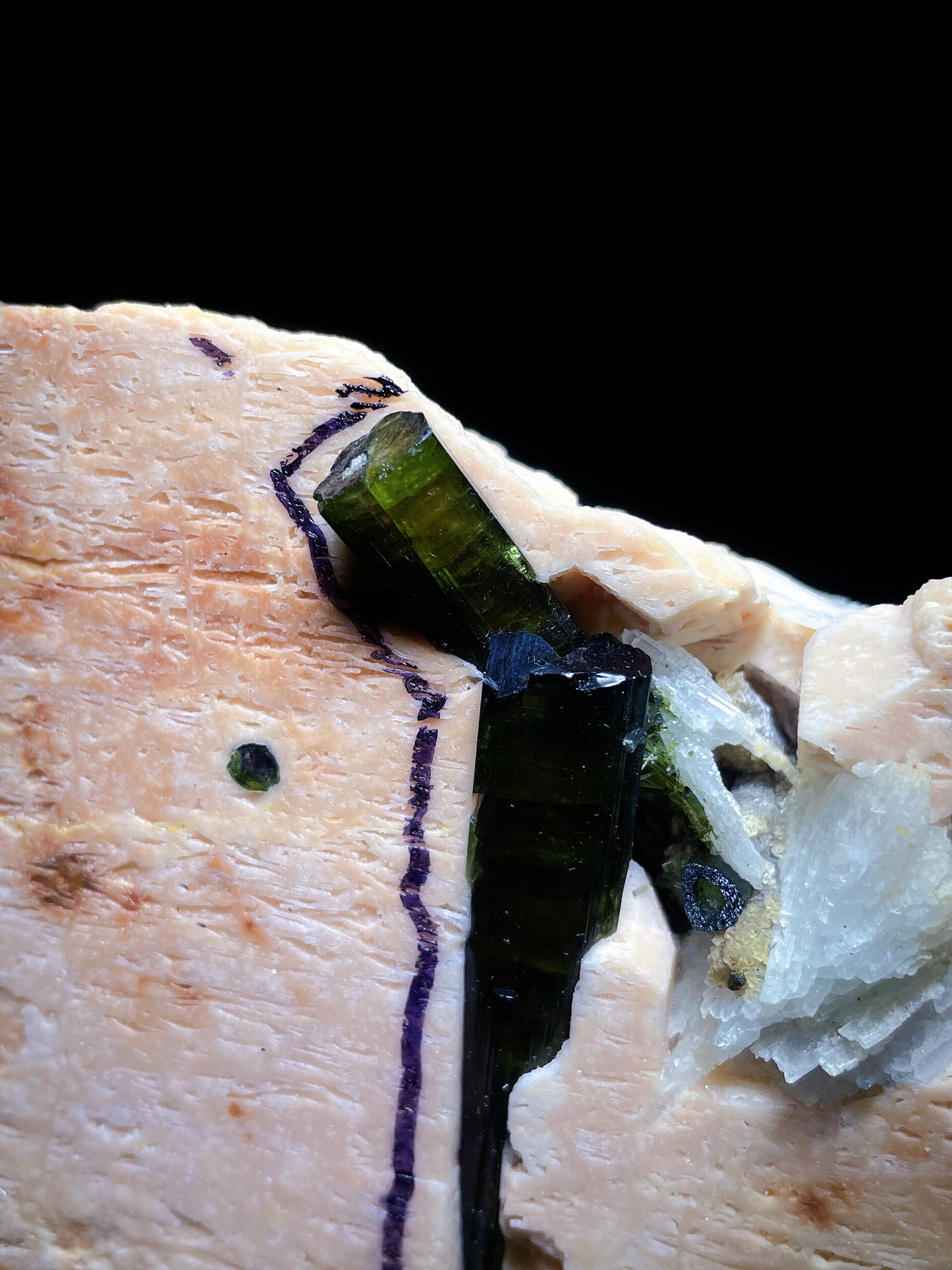 Brazil green tourmaline specimen