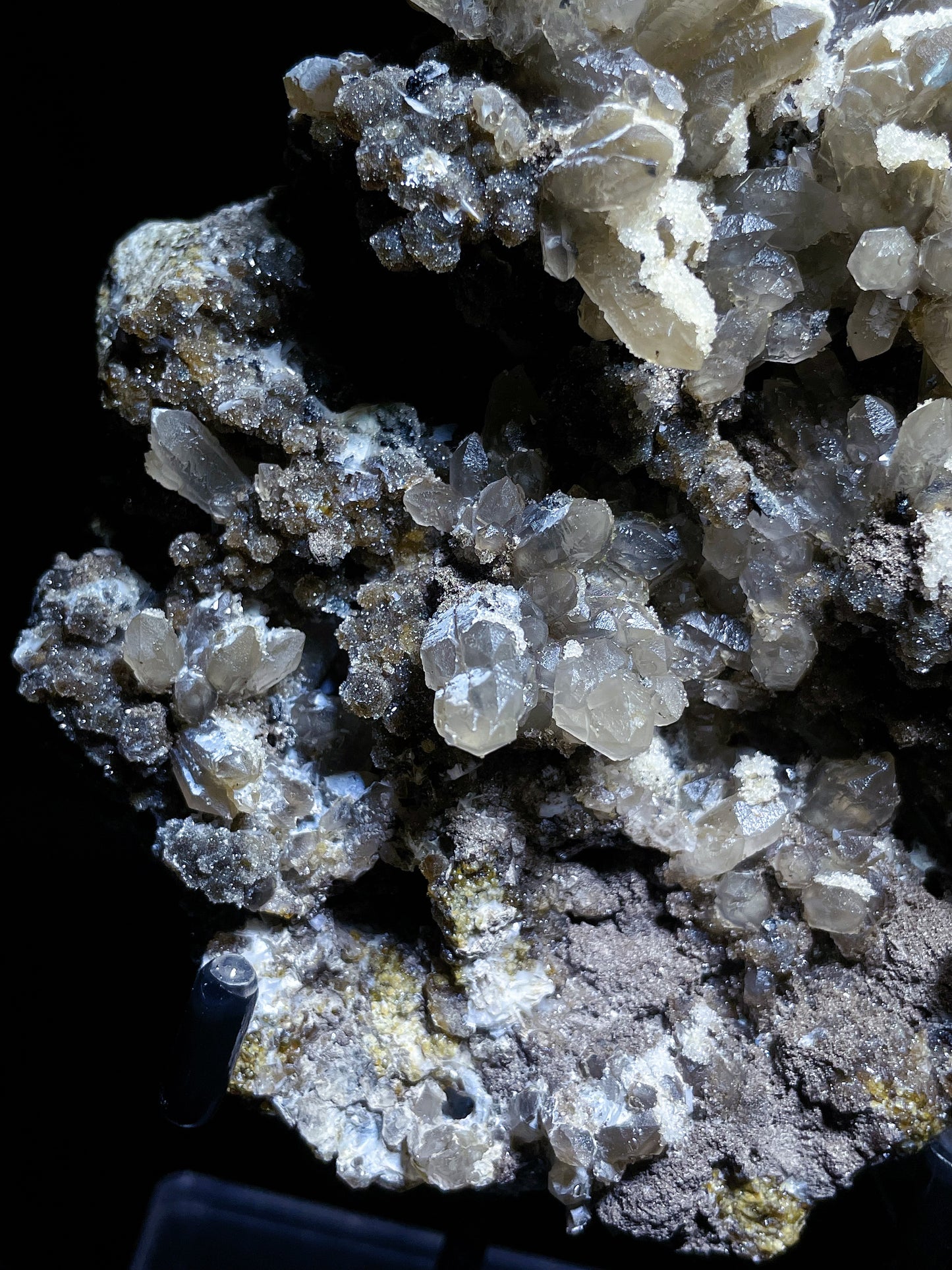 pyrite quartz with calcite origin Inner Mongolia