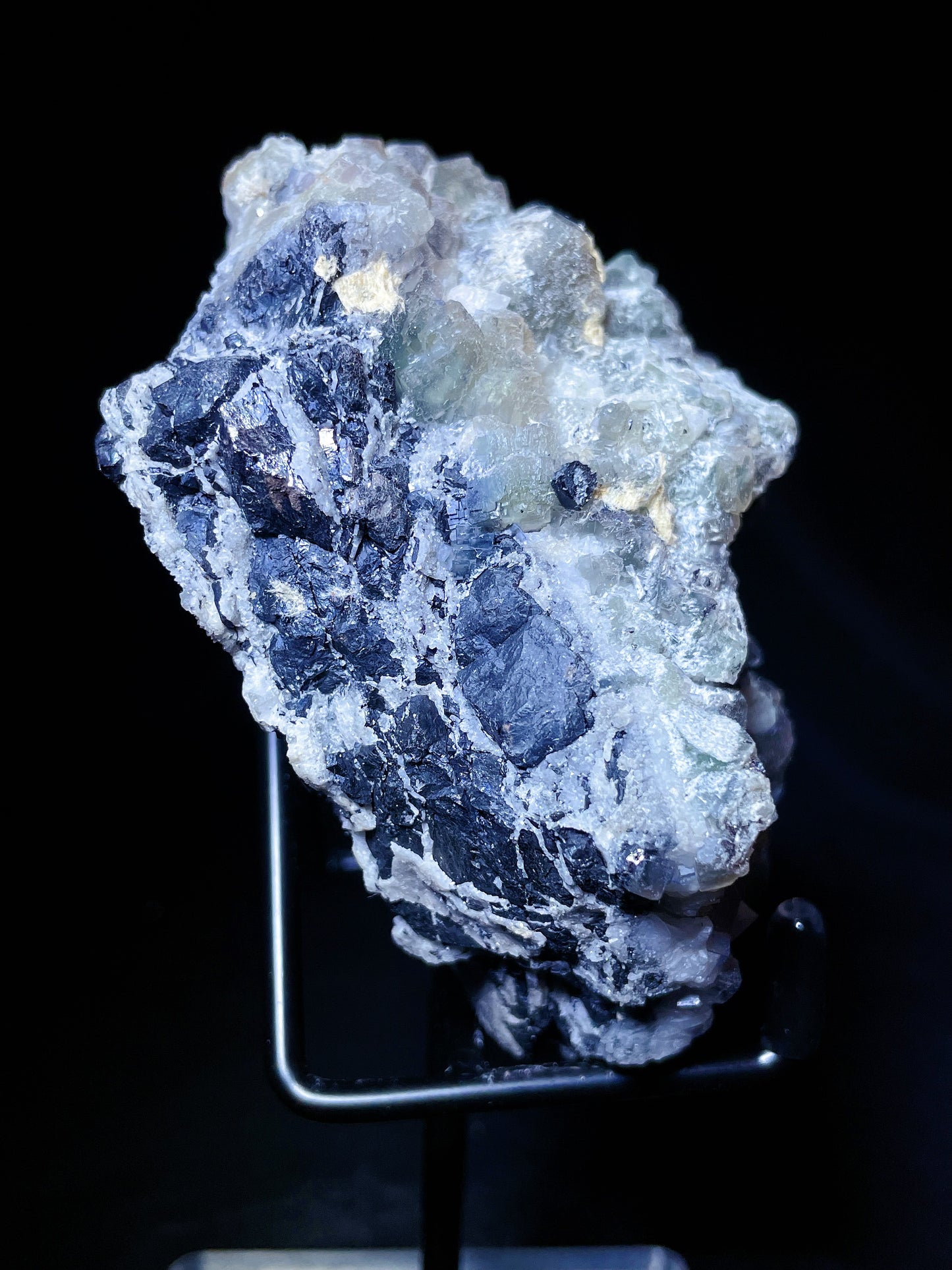 Hubei calcite with quartz and cassiterite specimen