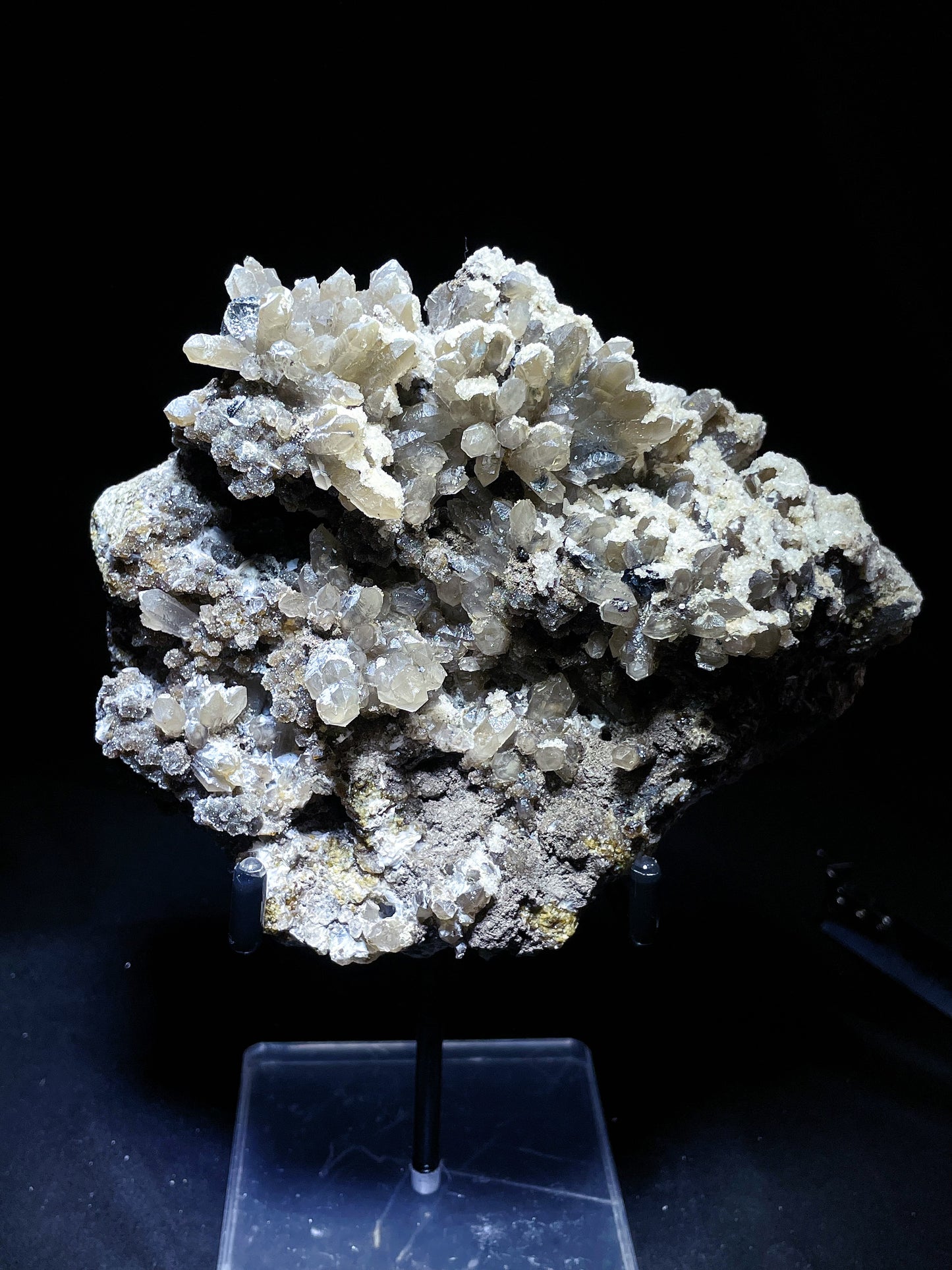 pyrite quartz with calcite origin Inner Mongolia