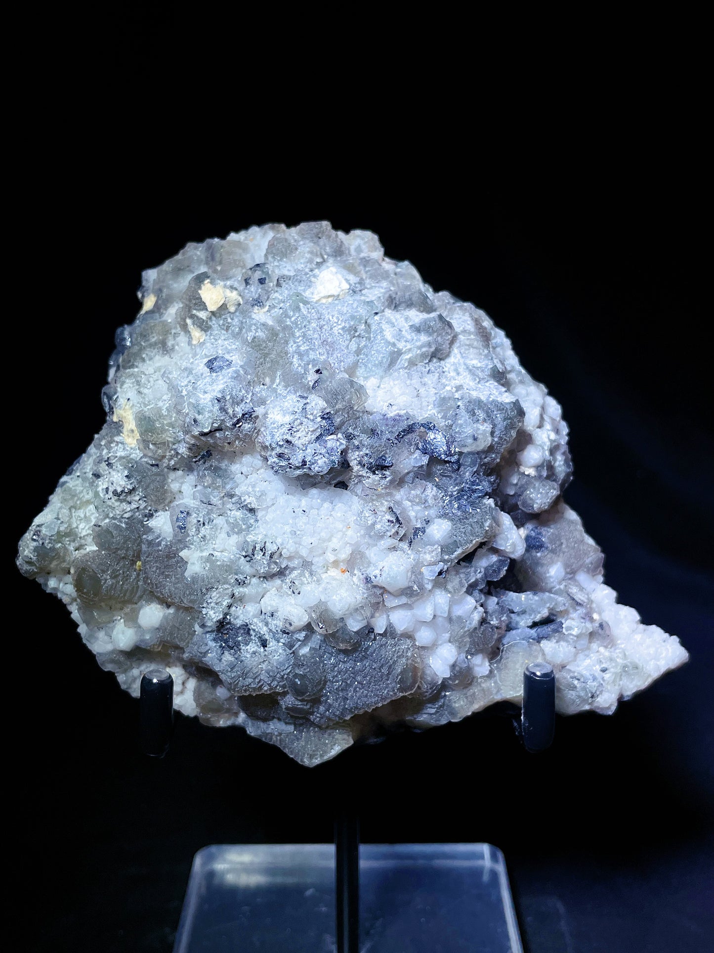 Hubei calcite with quartz and cassiterite specimen