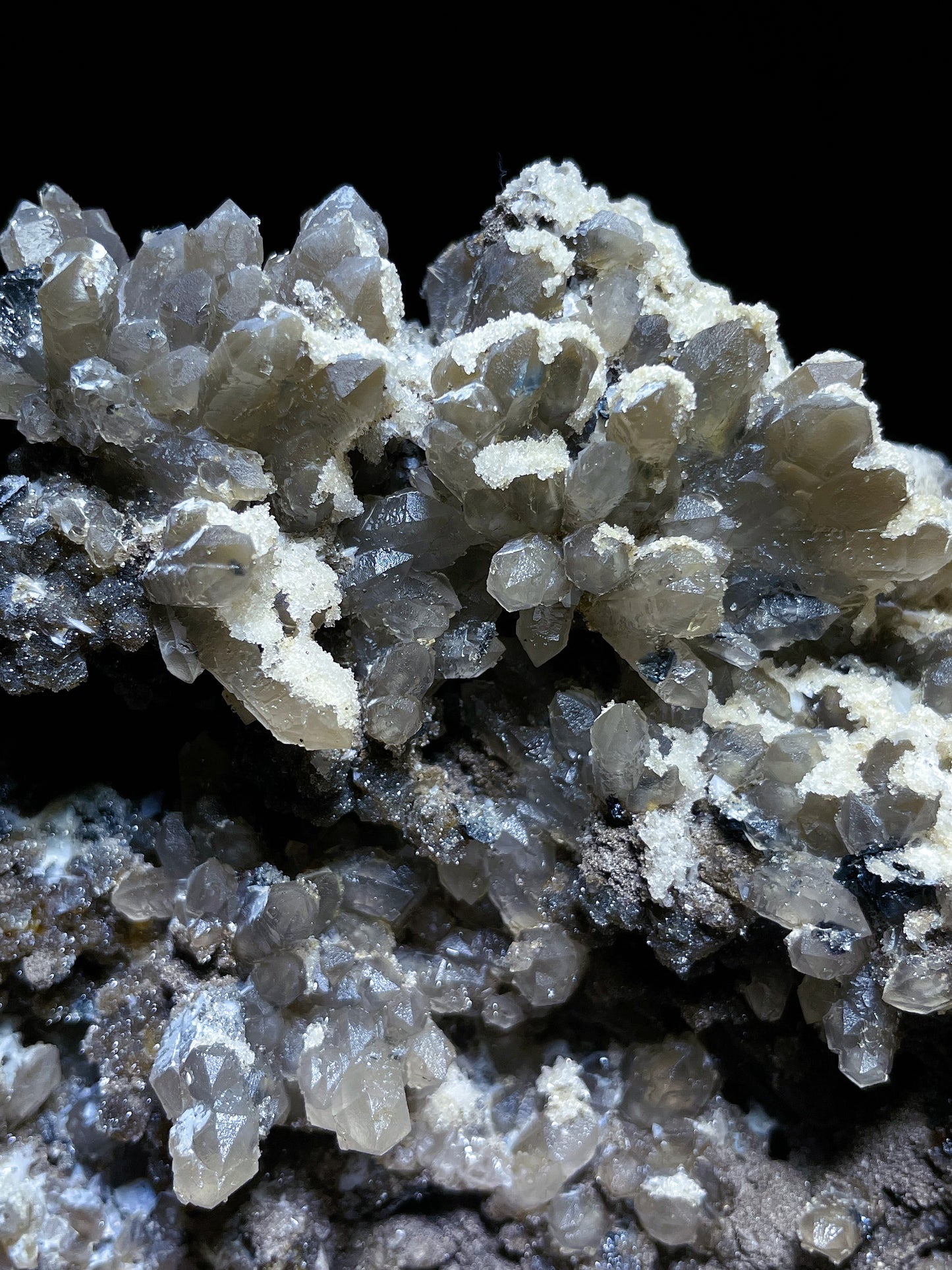 pyrite quartz with calcite origin Inner Mongolia
