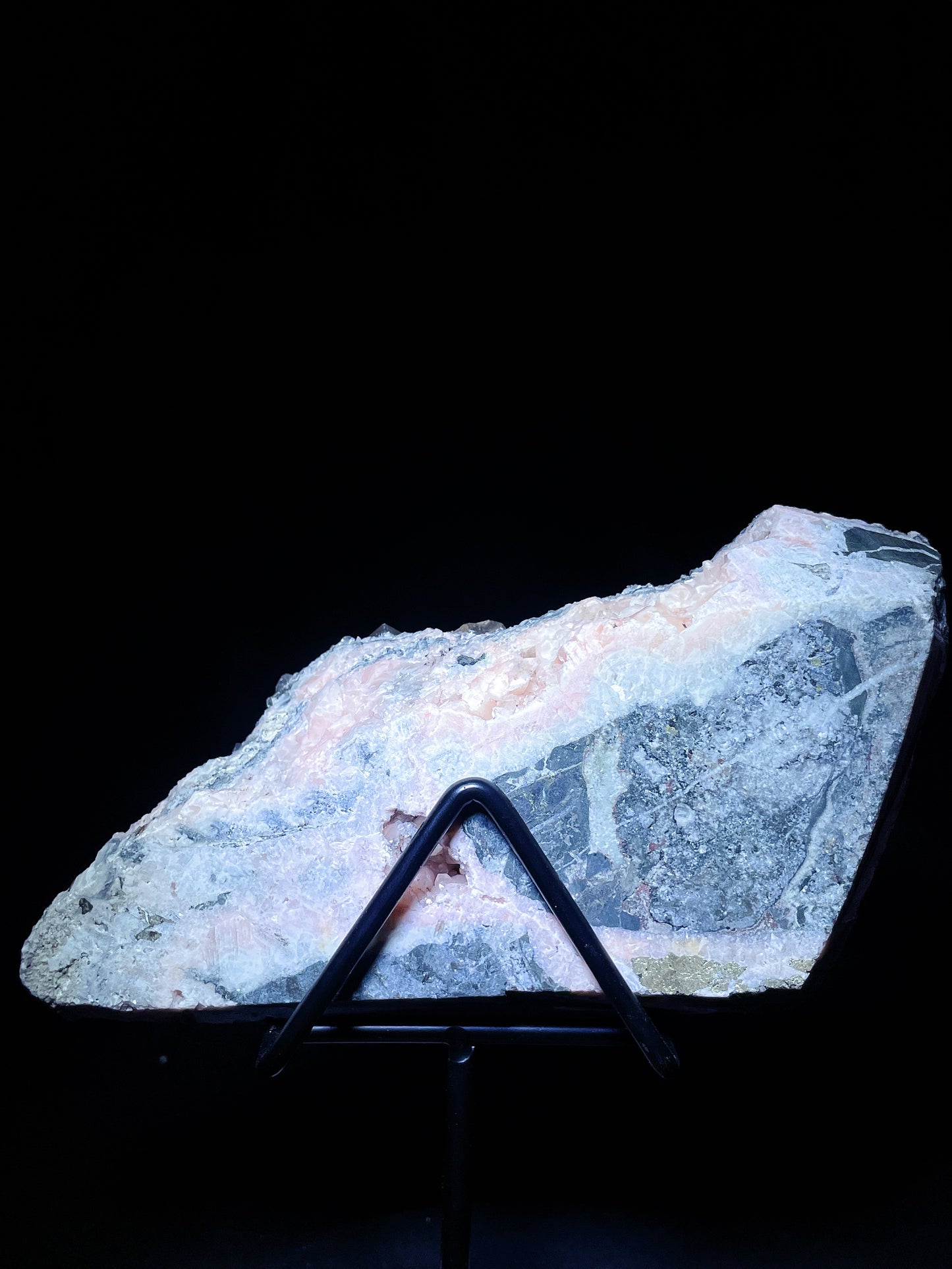 Hubei yellow calcite with quartz specimen