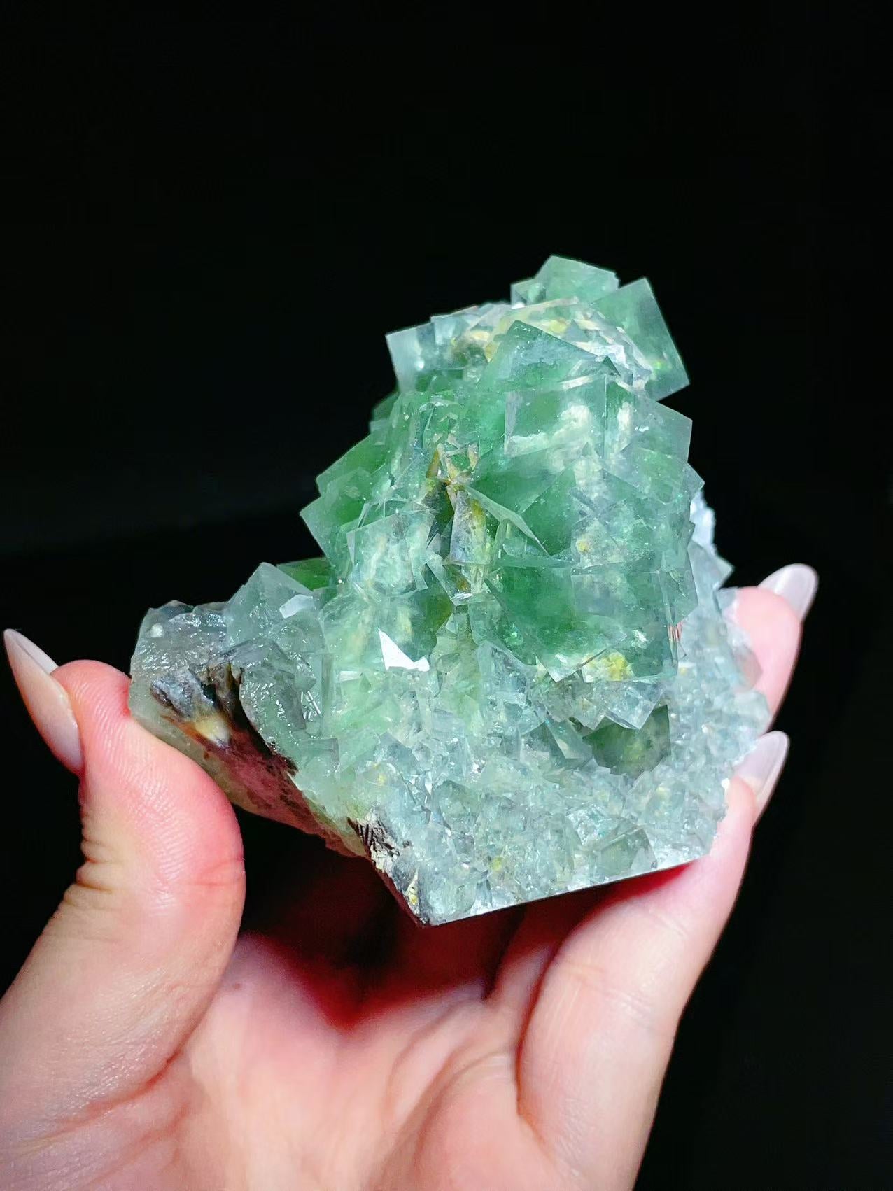 Green Fluorite from Xianghualing, Hunan, China.