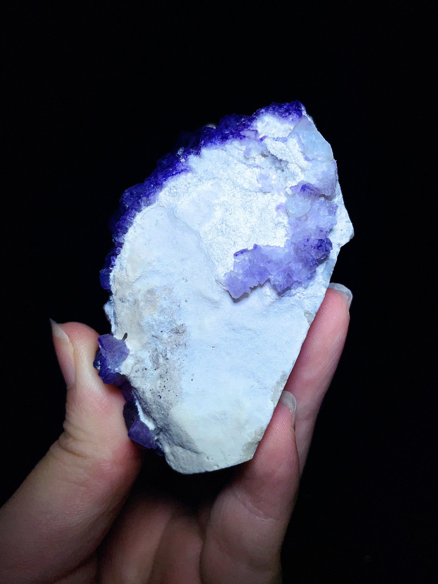 Purple Edge Fluorite from Guizhou, China