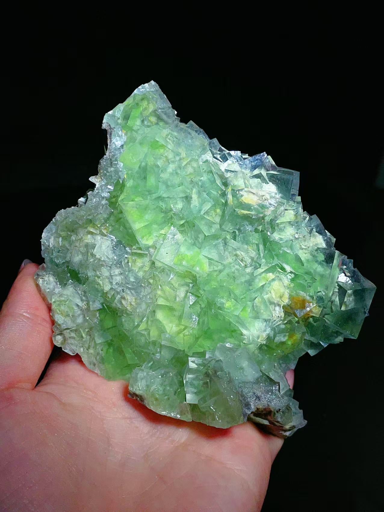 Green Fluorite from Xianghualing, Hunan, China.