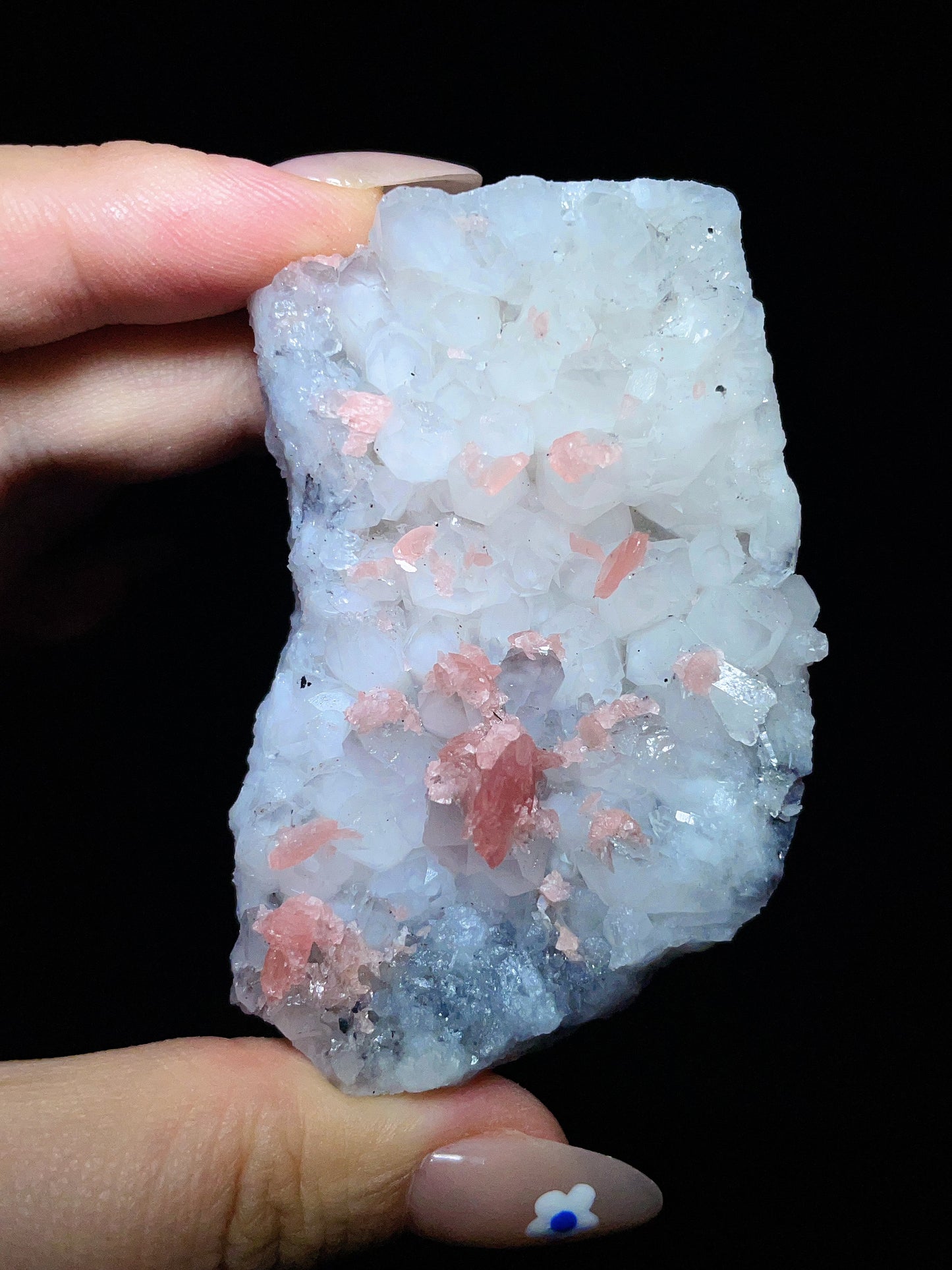 Fluorite with Quartz & Rhodochrosite specimen